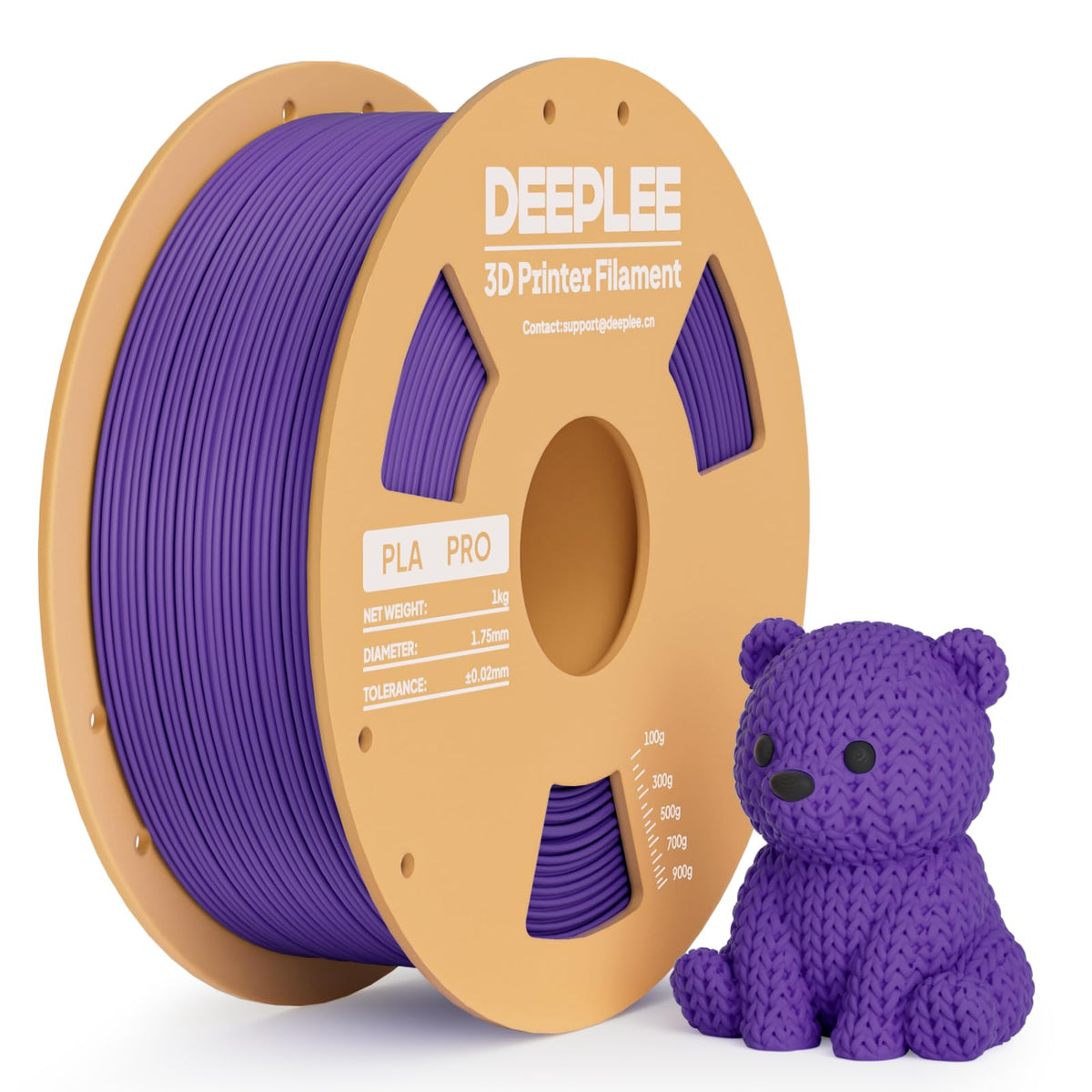 DEEPLEE PLA Filament 1.75mm PLA Pro White*1