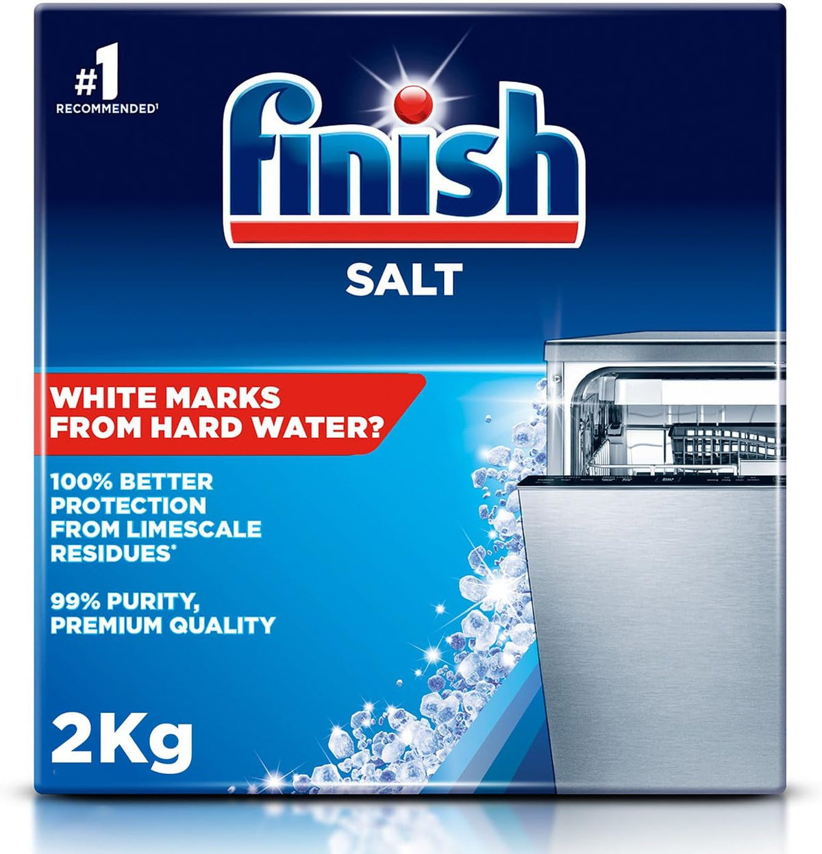 Finish Dishwasher Salt for Shinier Dishes and Limescale Prevention, 2kg