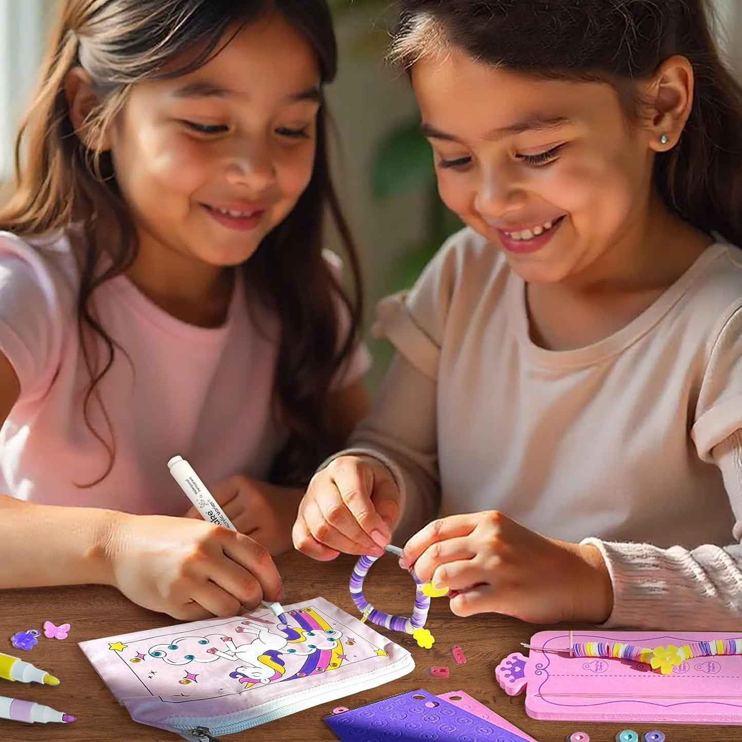 Imagimake Princess Craft Kit | 10 Mess-Free DIY Activities | Bracelet Making Kit, Unicorn Pouch, Butterfly Wands & More | Unicorn Gifts for Kids | Gifts for Girls & Boys 5,6,7,8,9,10,11,12 Years Old