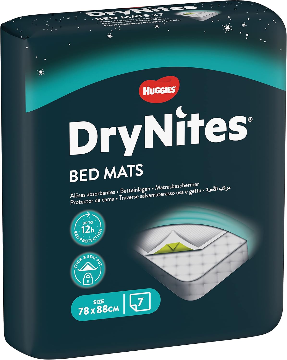 HUGGIES DryNites, Bed Mats - 28 x Mats - Disposable Bed Mats for Children and Teens