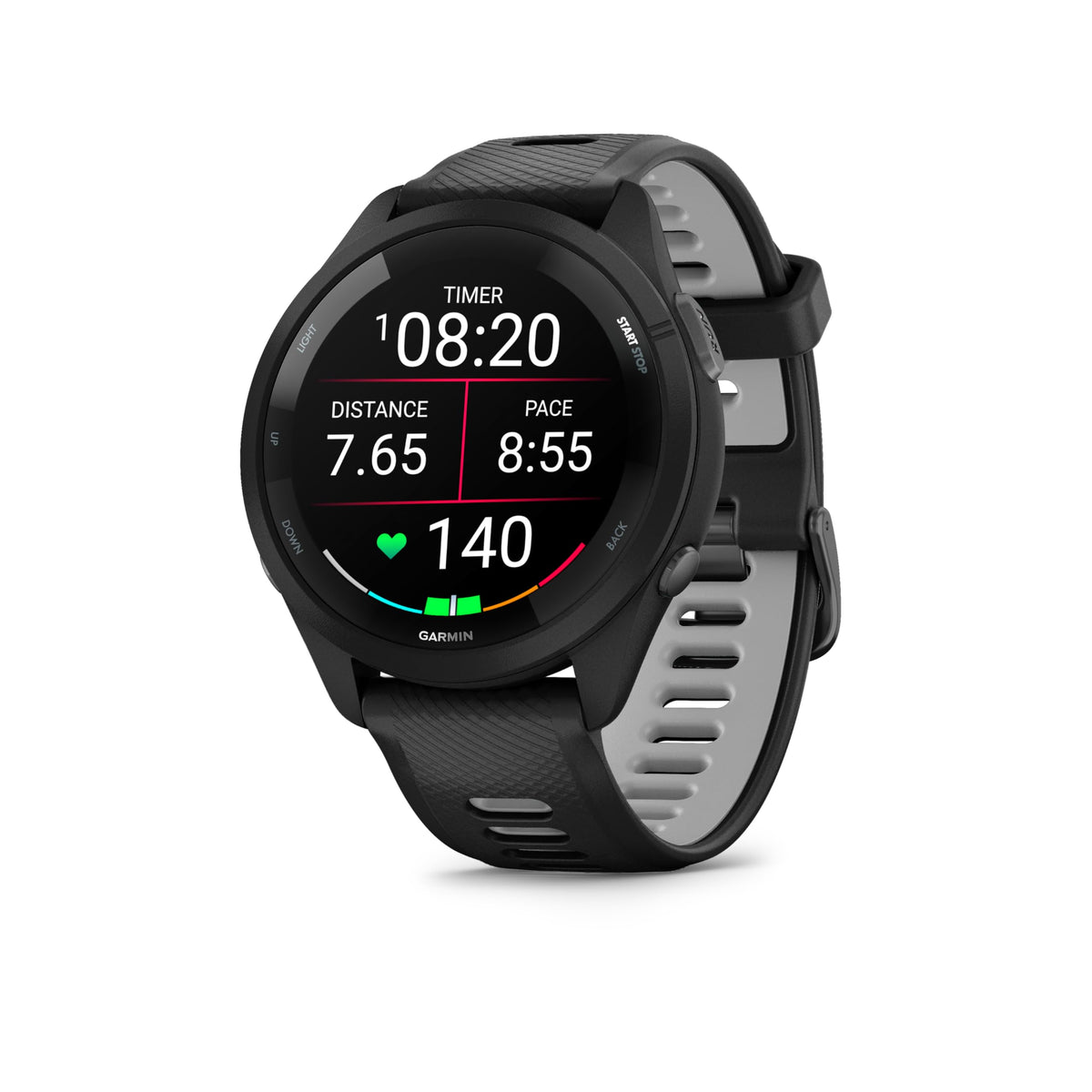 Garmin Forerunner 265S, 42mm GPS running smartwatch, Whitestone