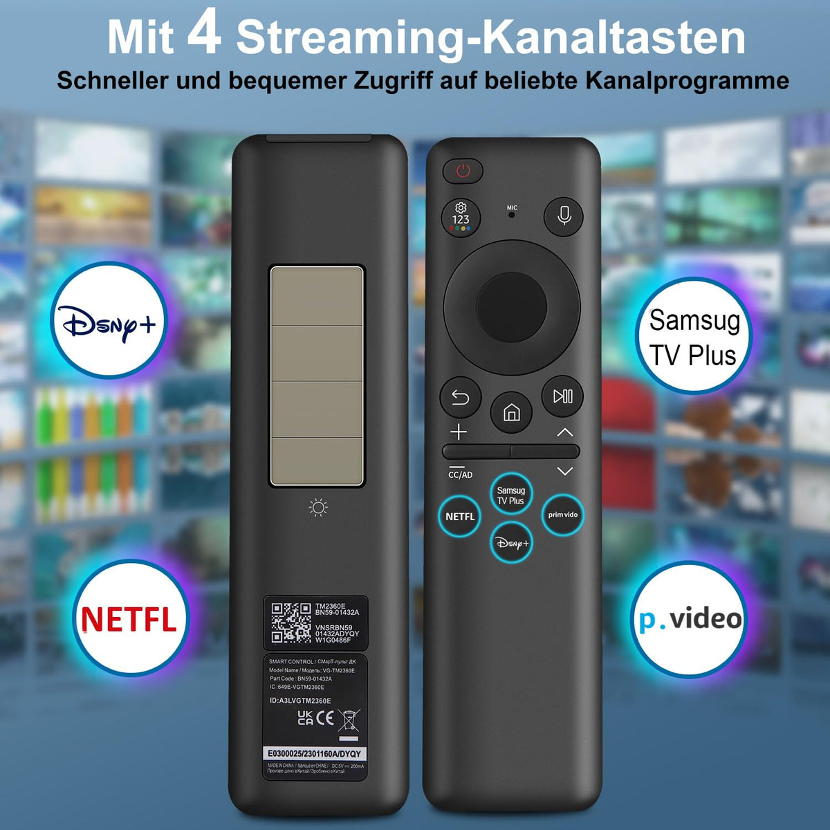 for-LG-Magic-Remote, Gvirtue Solar Voice Remote Control for-LG-Smart TV