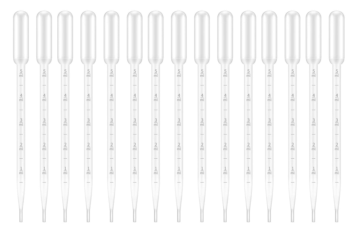 4ML Plastic Dessert Pipette Mini Pipette Cupcake Pipettes 4ml Squeeze Liquid Dropper Injector Transfer Pipette (4ml-40Pcs)