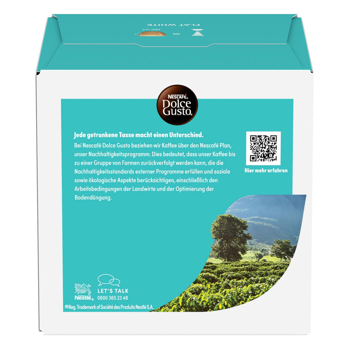Nescafé Dolce Gusto Flat White Coffee Pods 16 Pods | Multipack of 3