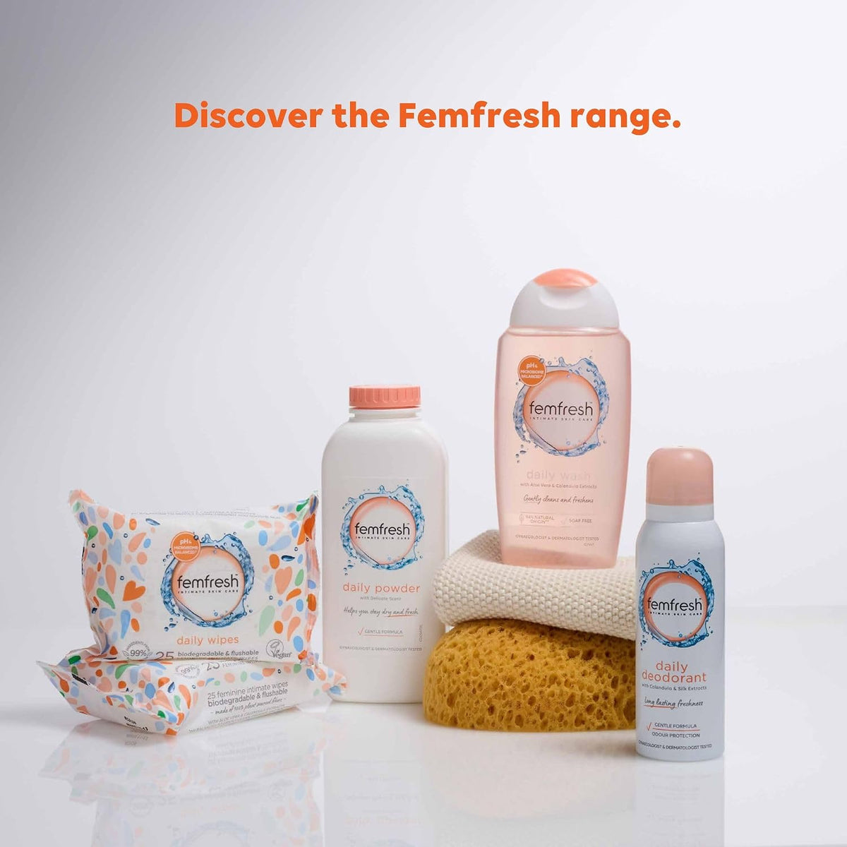 Femfresh Intimate Wipes, pH Balanced & Hypoallergenic, 25 Wipes