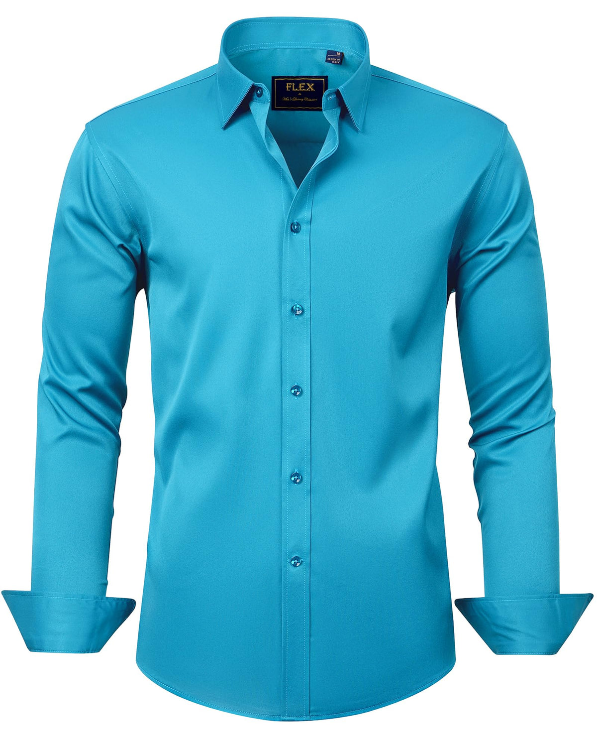 J.VER Men's Long Sleeve Stretch Dress Shirt Non Iron Casual Business Formal Shirts S-6XL