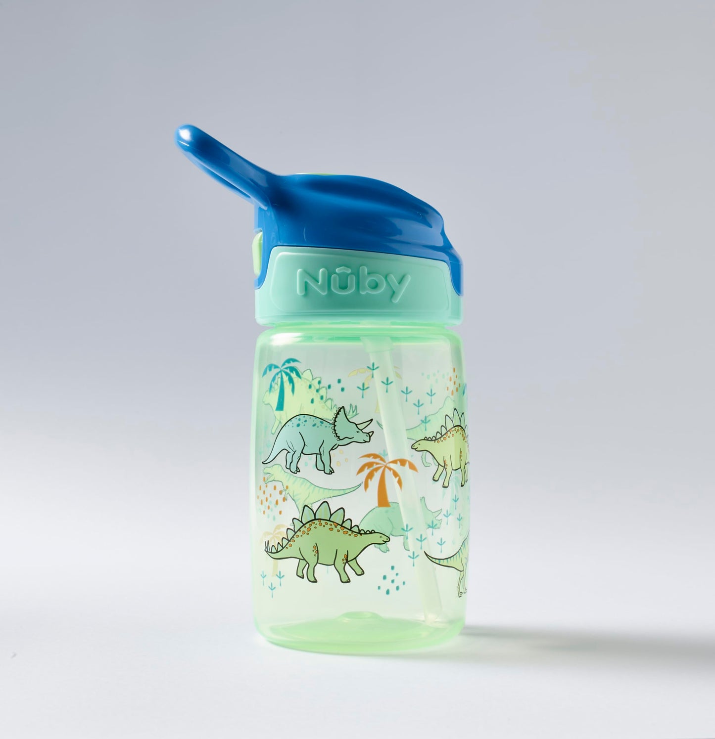 Nuby Incredible Gulp Water Bottle - No Spill Active Toddler Sippy Cup | 360ml / 12oz | Carry Handle | Dishwasher and Microwave Safe | Suitable Beaker for 18 Months Plus (Unicorns, Pack of 2)