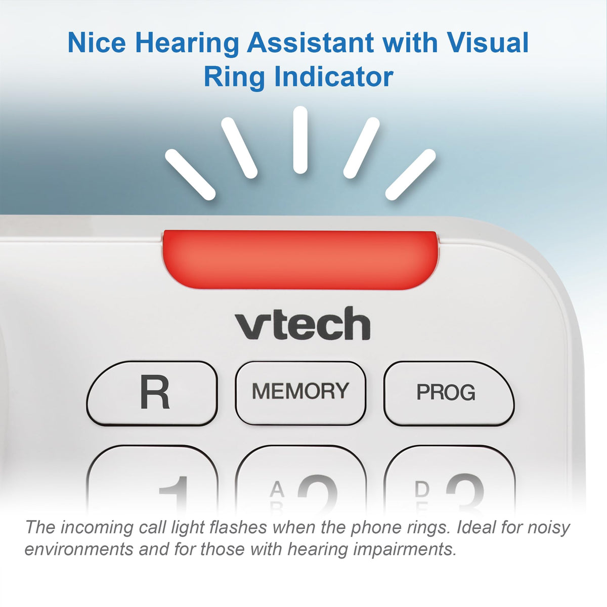 VTech CD1100 Trimstyle Corded Home Phone.No AC Power Required,Landline Phone with last number redial key,ringer control,receiver volume control,recall key,hearing aid compatible,table&wall mountable