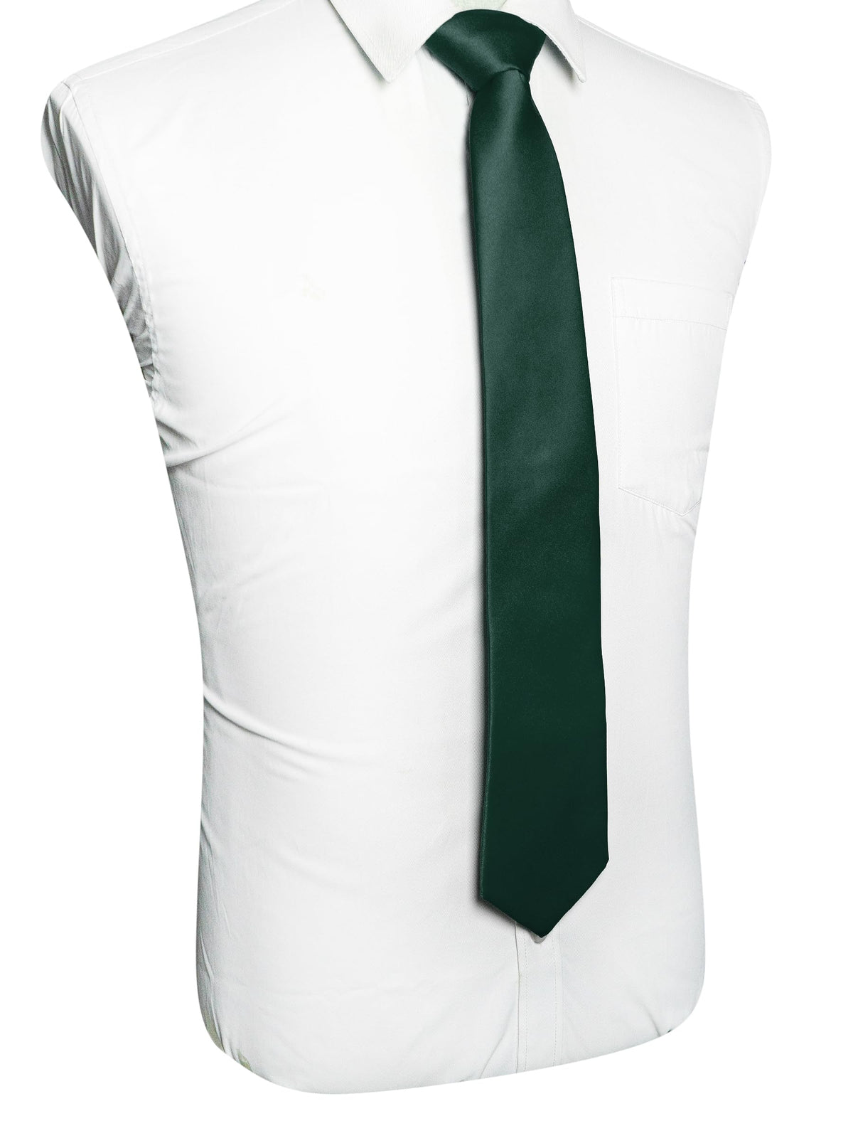RBOCOTT Solid Color Tie Mens Necktie for Business and Wedding Party
