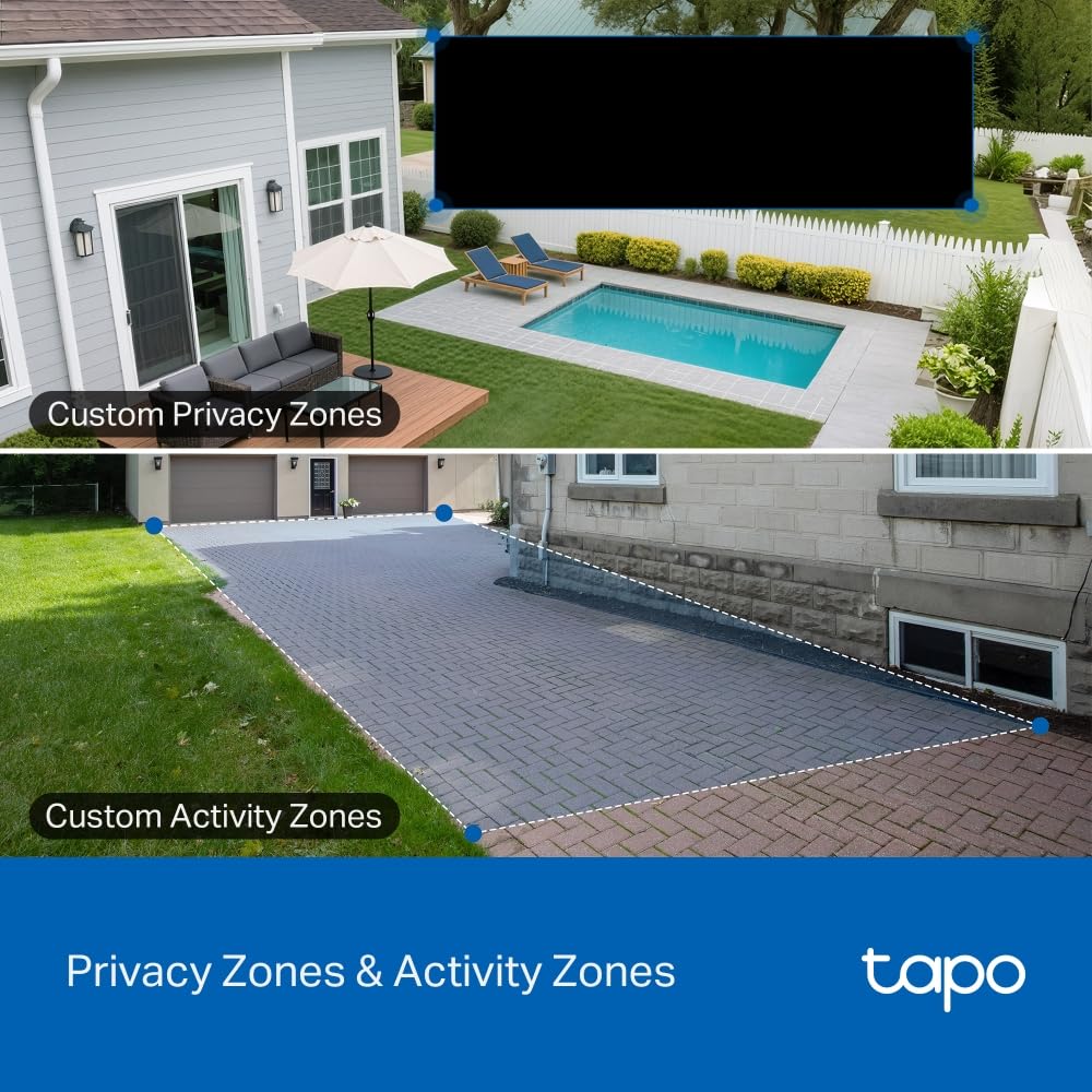 Tapo C216 2K 3MP Pan/Tilt Indoor Outdoor Security Camera Spotlights Camera