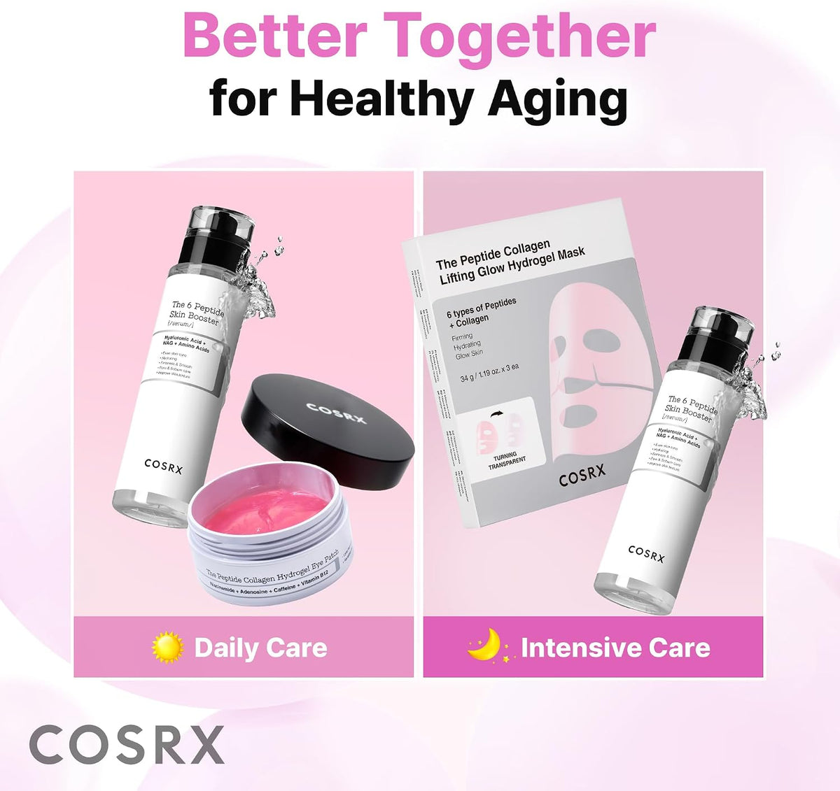 COSRX 6 Peptide Collagen Booster Serum 150ml, Face Toner with Niacinamide