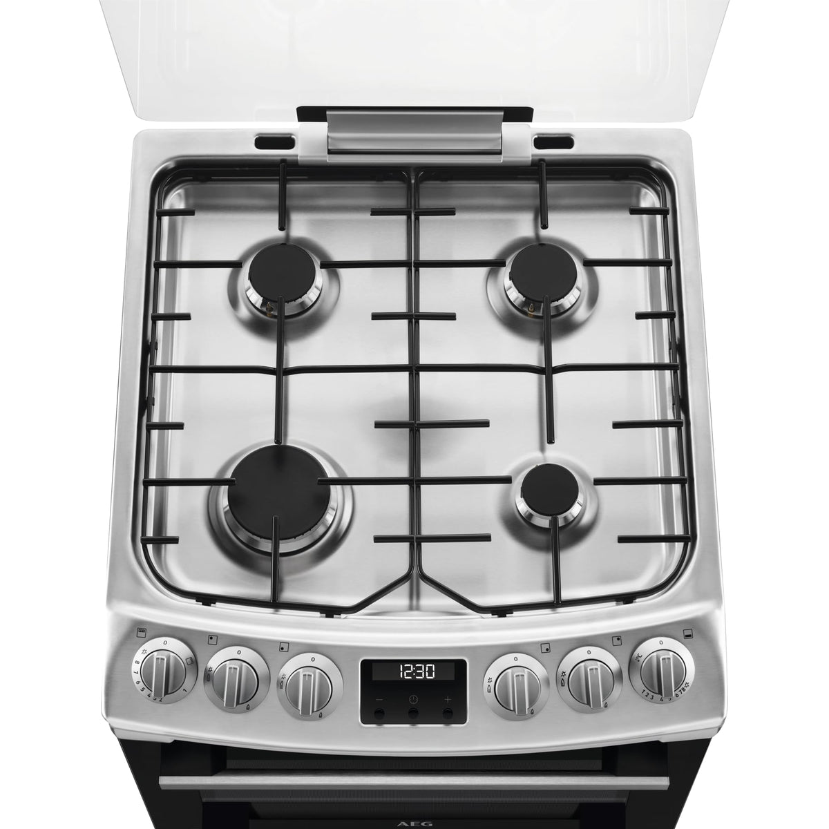 AEG Double Cavity Cooker CIX6540ACM, 77/39 L, Induction Hob