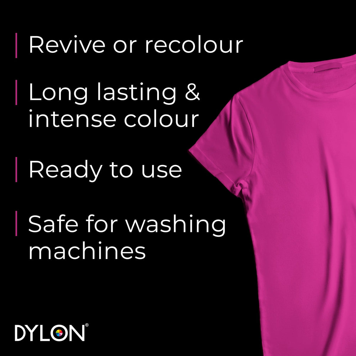 DYLON Washing Machine Fabric Dye Pod, Intense Black, 350g