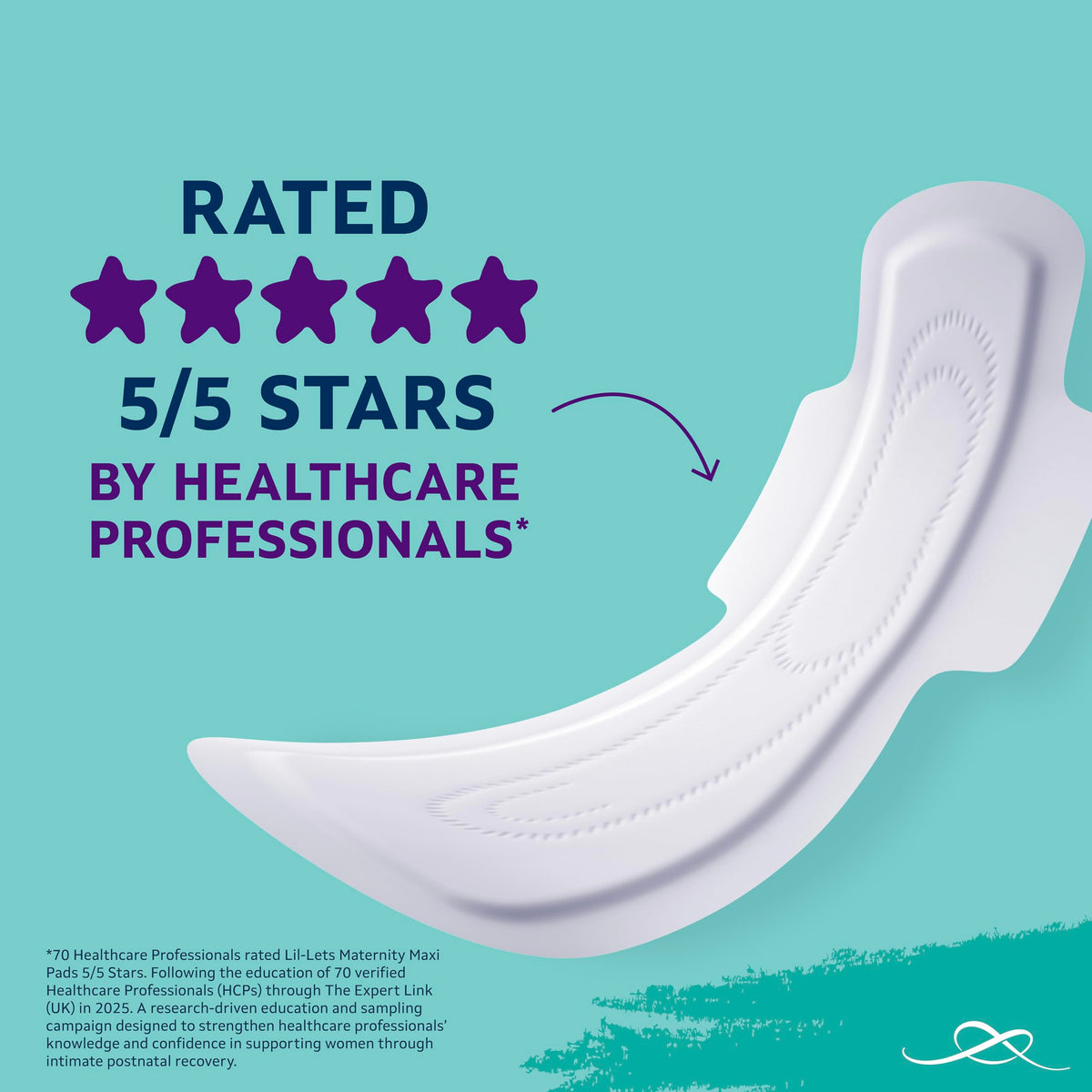 Lil-Lets Maternity Pads, Extra Long Maxi Thick Towels, With Wings, Postpartum/After Birth Essential, 3 Packs of 10 (30 towels), Packing May Vary