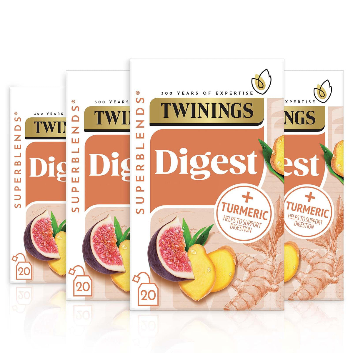 Twinings English Breakfast Tea, 4 x 80 Biodegradable Plant-Based Tea Bags