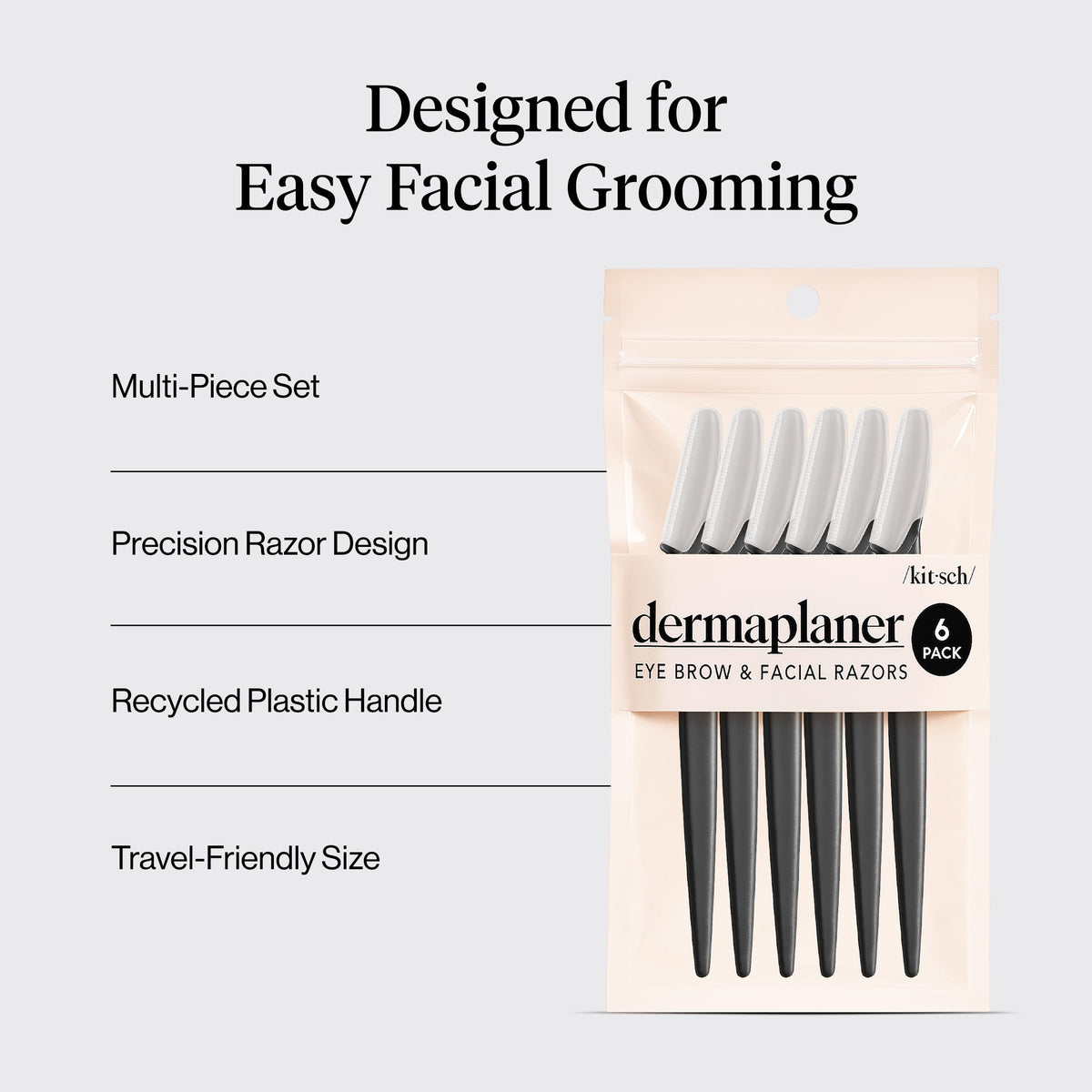 Kitsch Dermaplane Razor for Women Face 12pcs – Terracotta
