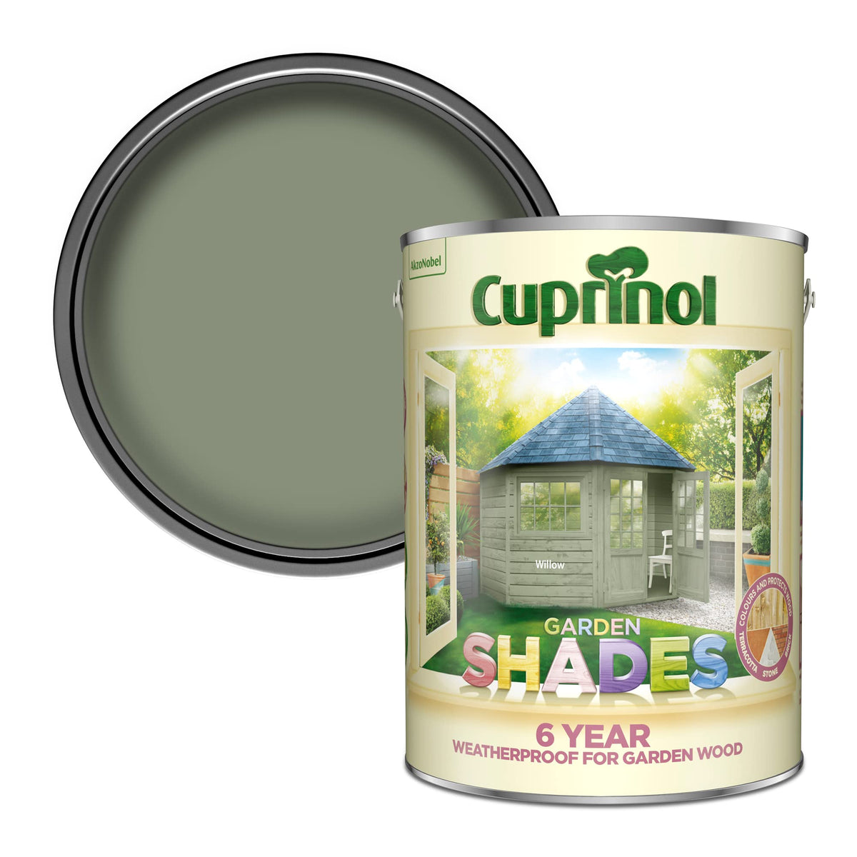 Cuprinol Garden Shades Exterior Woodcare, Country Cream, 1 Litre