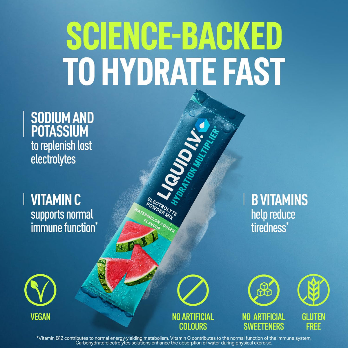 Liquid I.V. Hydration Multiplier Electrolyte Mix, Passion Fruit, 16 Sticks