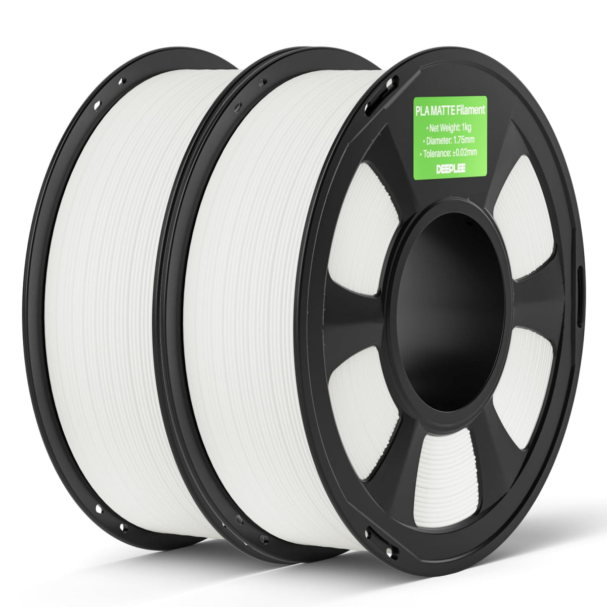 DEEPLEE Matte PLA Filament 1.75mm Matte Black 1kg(Plastic Spool)