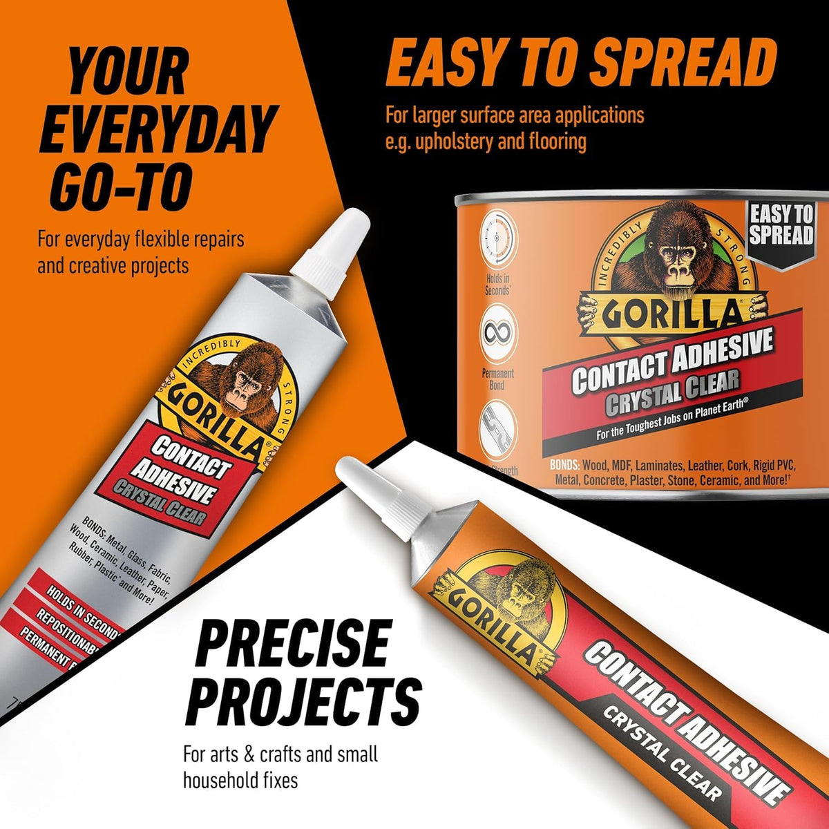 Gorilla Contact Adhesive Clear 75g
