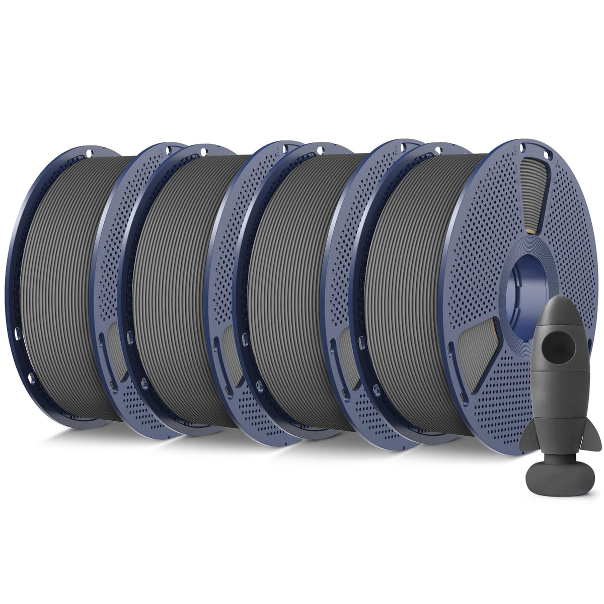 SUNLU Matte PLA 3D Printer Filament 1.75mm, Matte Black 1KG
