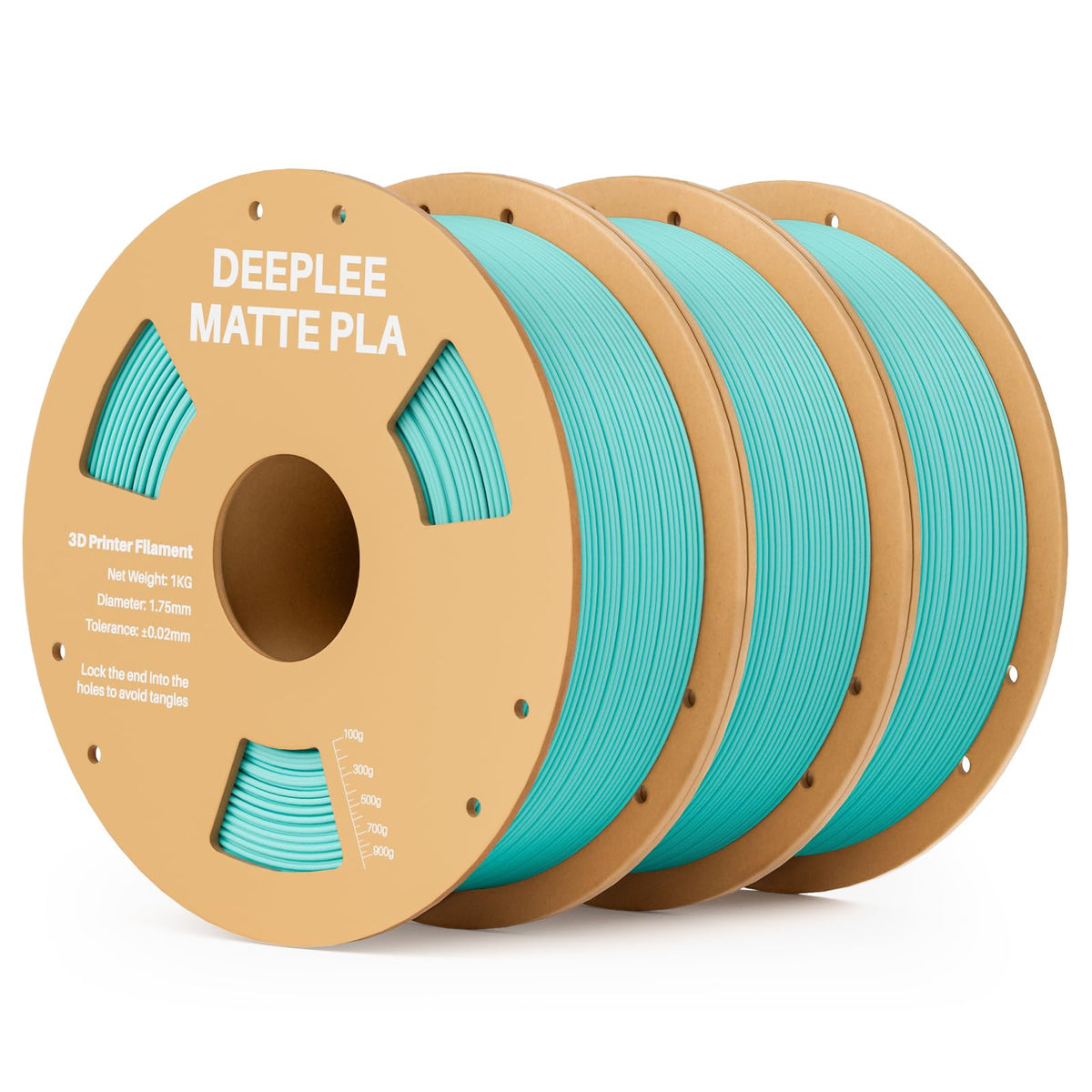 DEEPLEE Matte PLA Filament 1.75mm Matte White 1kg