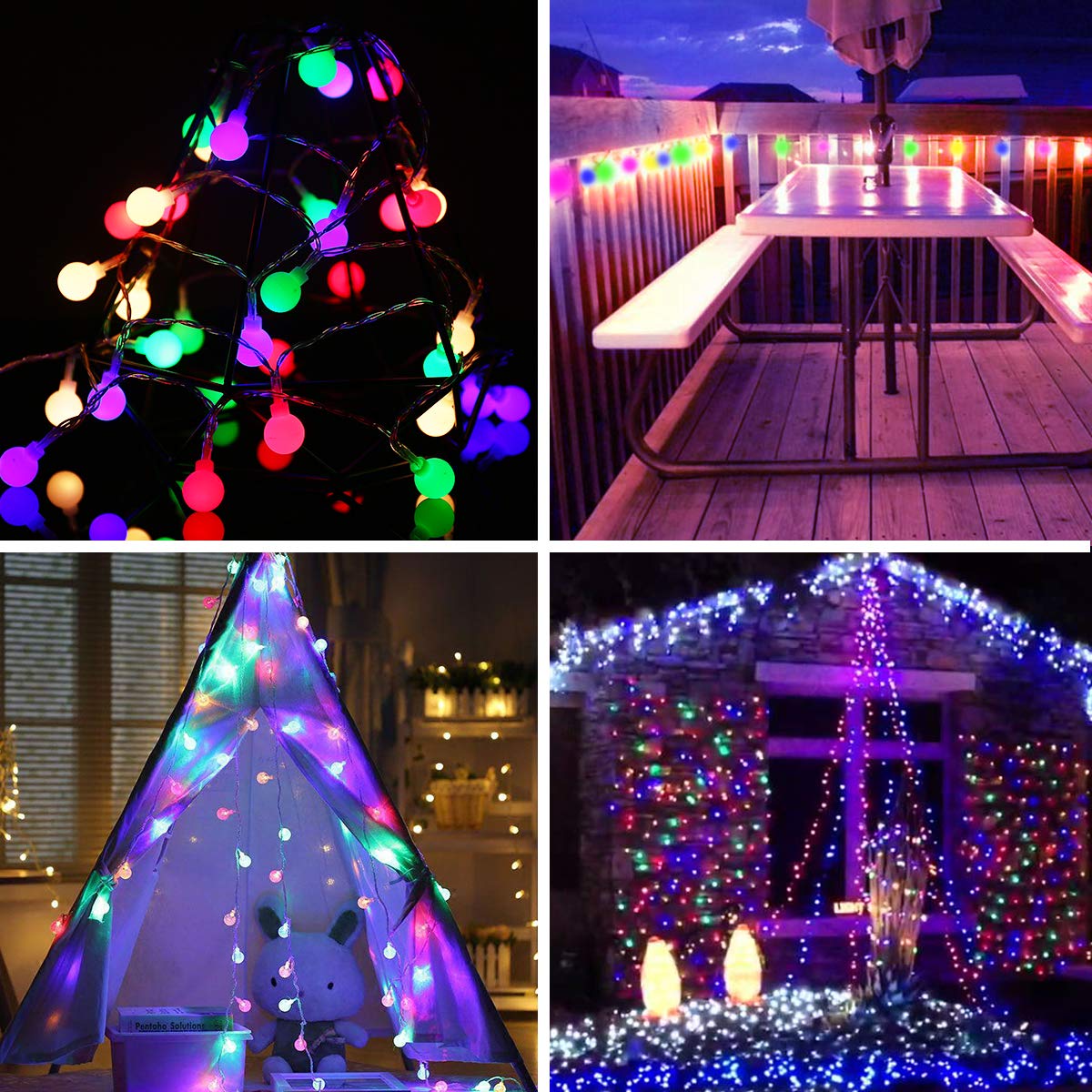 Fulighture Fairy Lights Battery Operated: 5m 16ft 40LED Snowflake