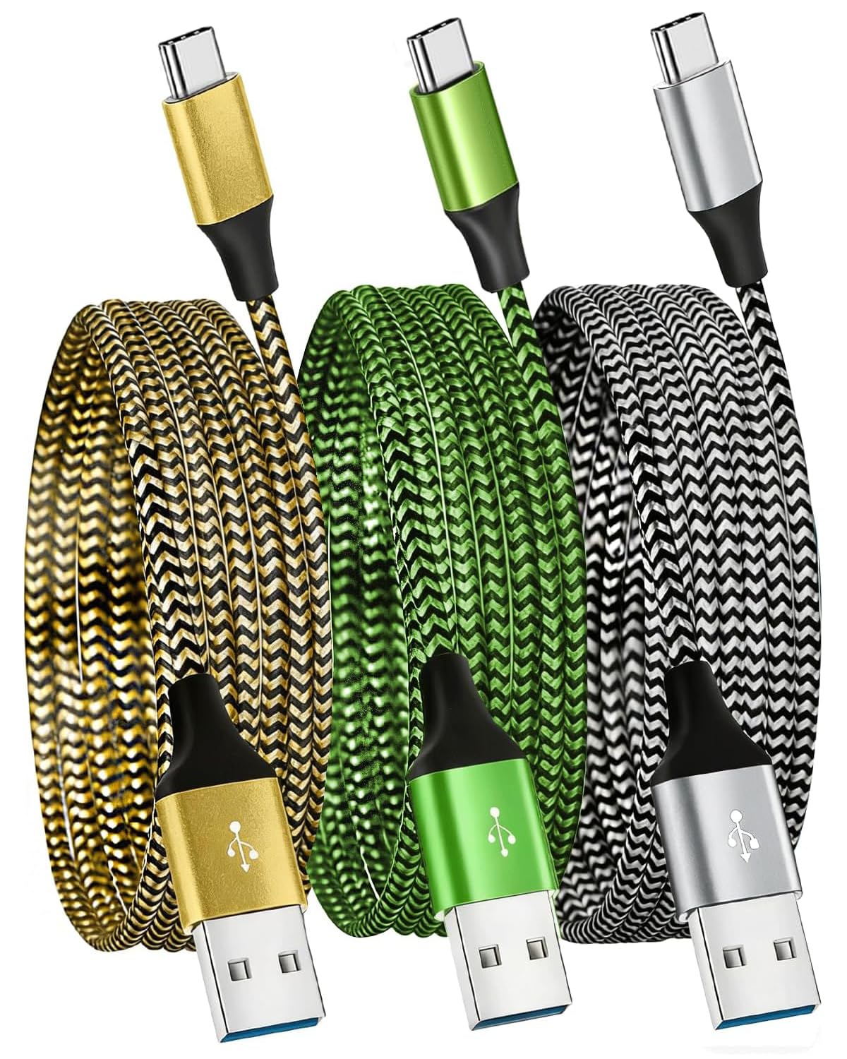USB C Charger Cable,3Pack 1.8M/6FT USB to USB C Cable,Type C Fast Charging