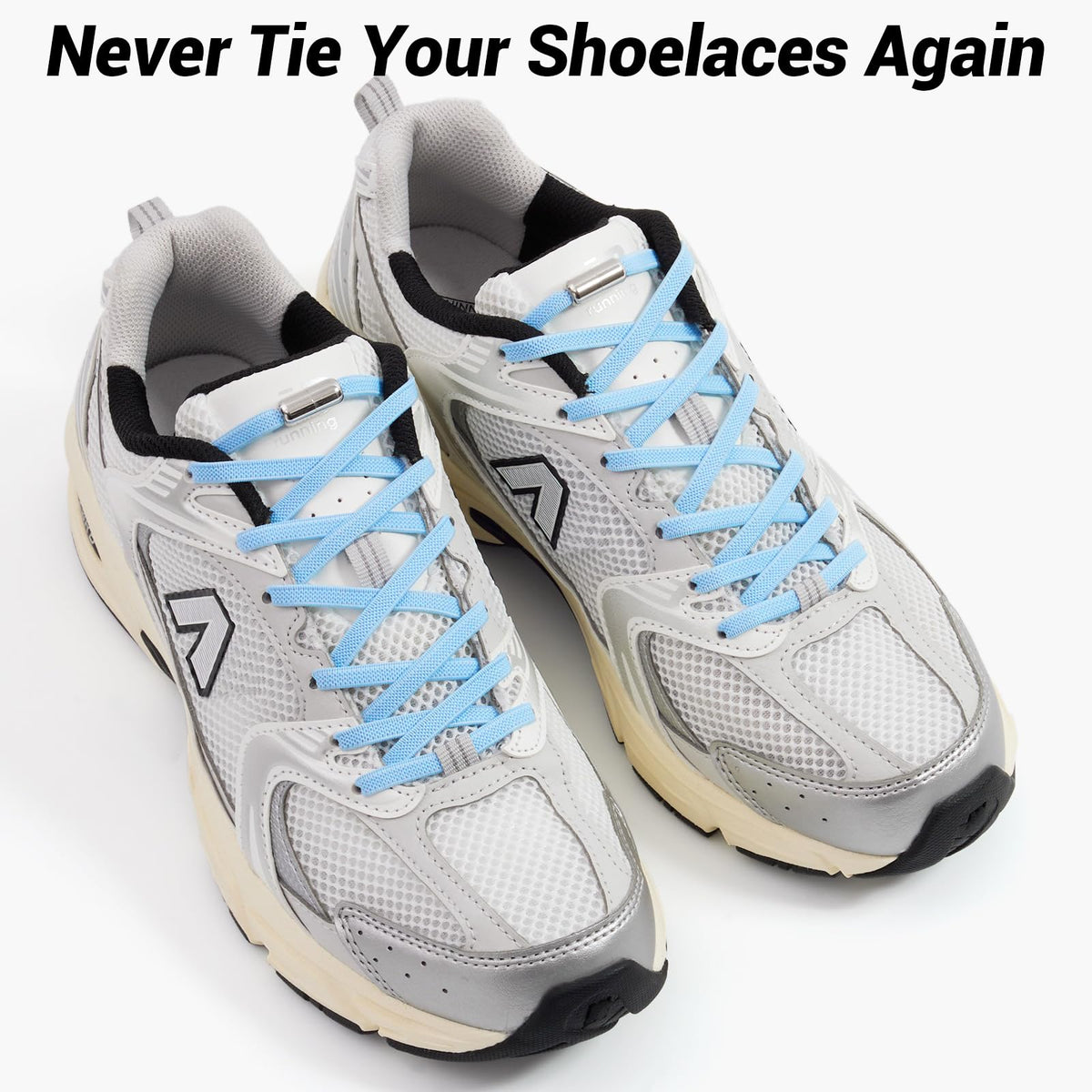 Handshop 2 Pairs Elastic Laces, No Tie Shoelaces for Trainers