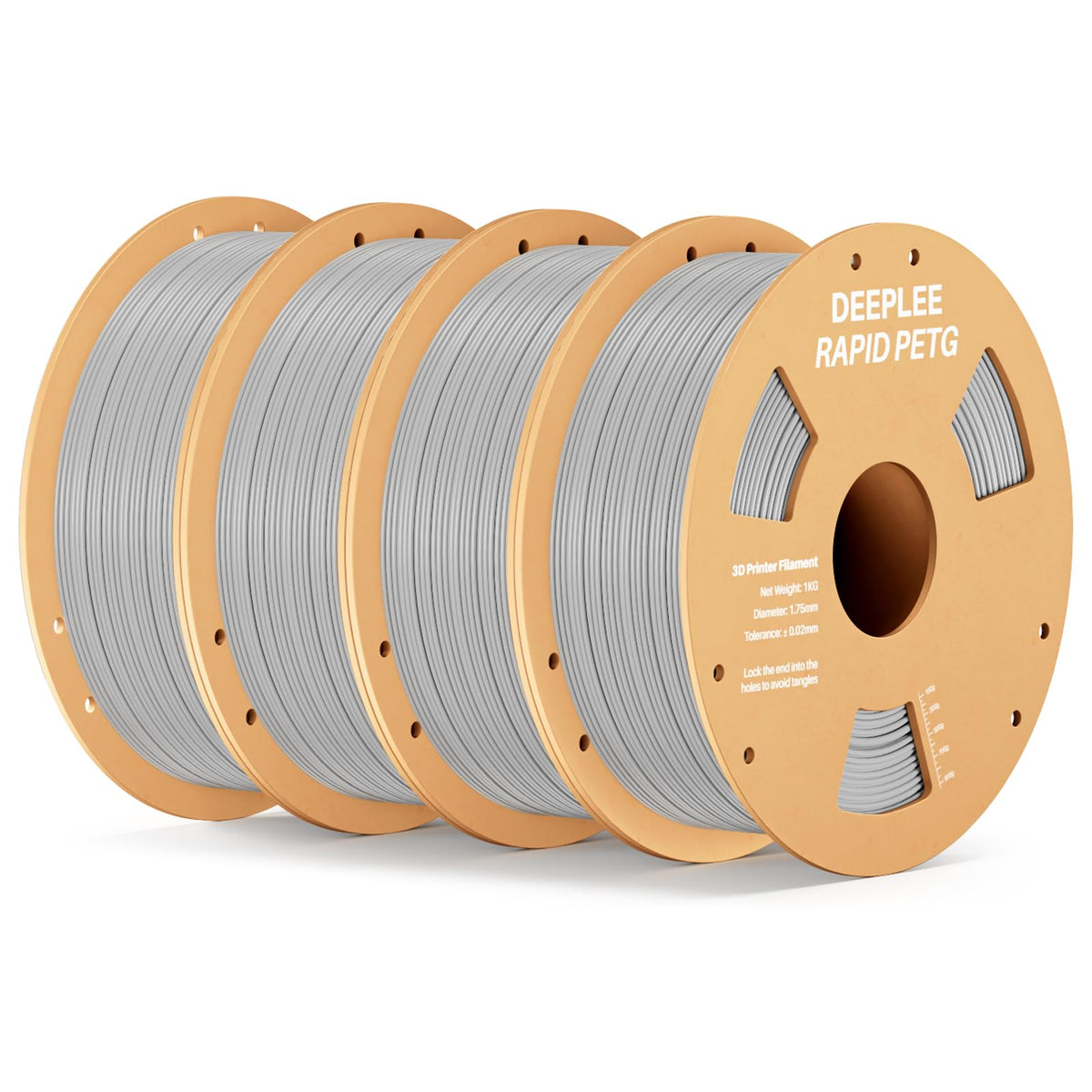 DEEPLEE Rapid PETG Filament 1.75mm Black 1KG