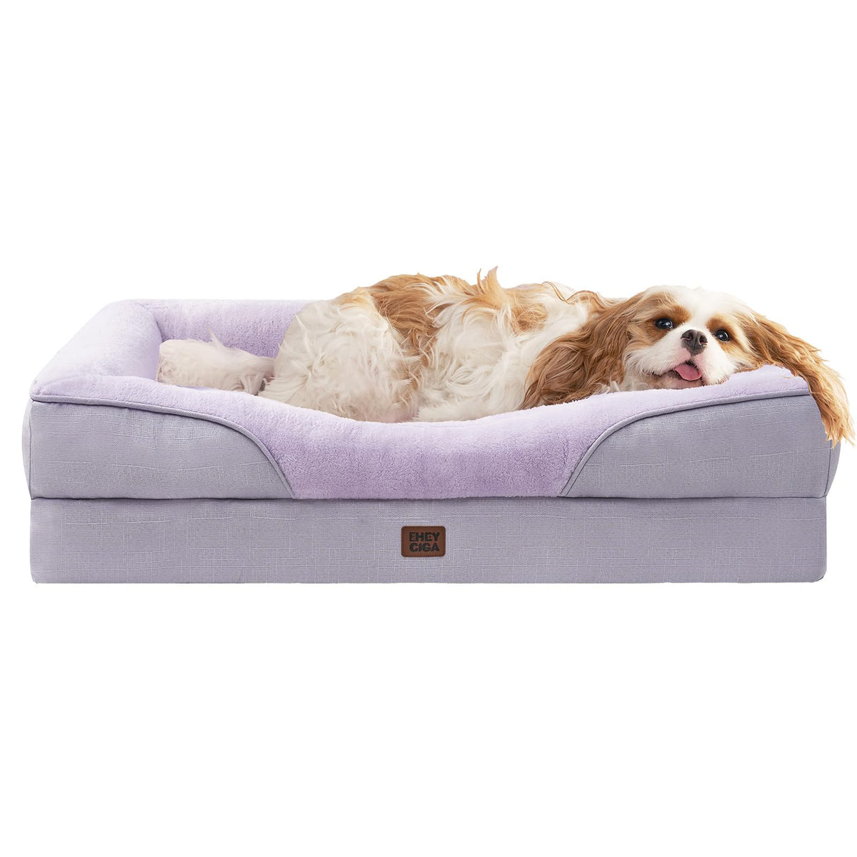 EHEYCIGA Memory Foam Orthopedic Dog Beds Large, 91x68x17cm, Dark Grey
