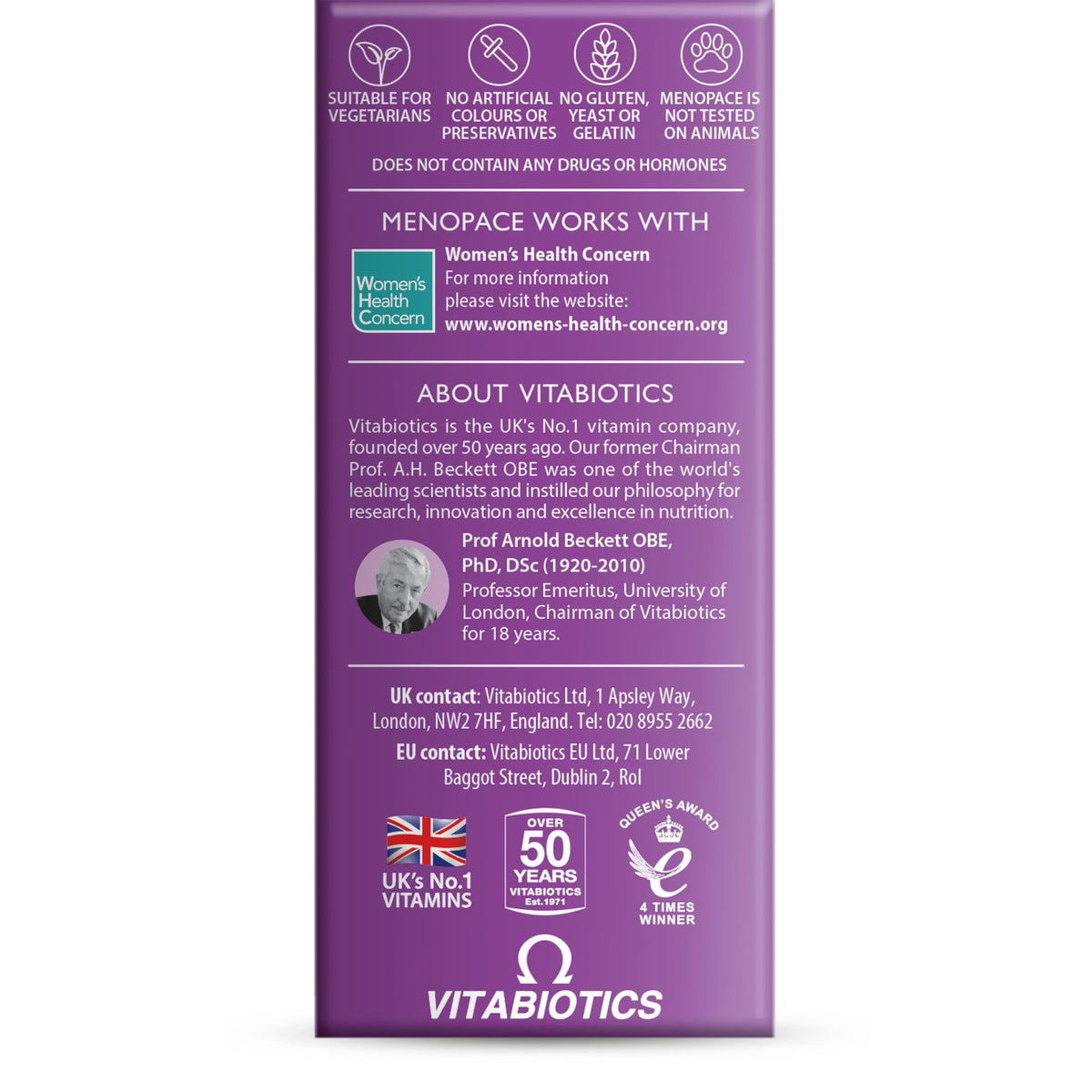 Menopace Original by Vitabiotics - 90-Day Menopause & Perimenopause Vitamin Supplement Tablets - UK's No.1 Menopause Supplement Brand