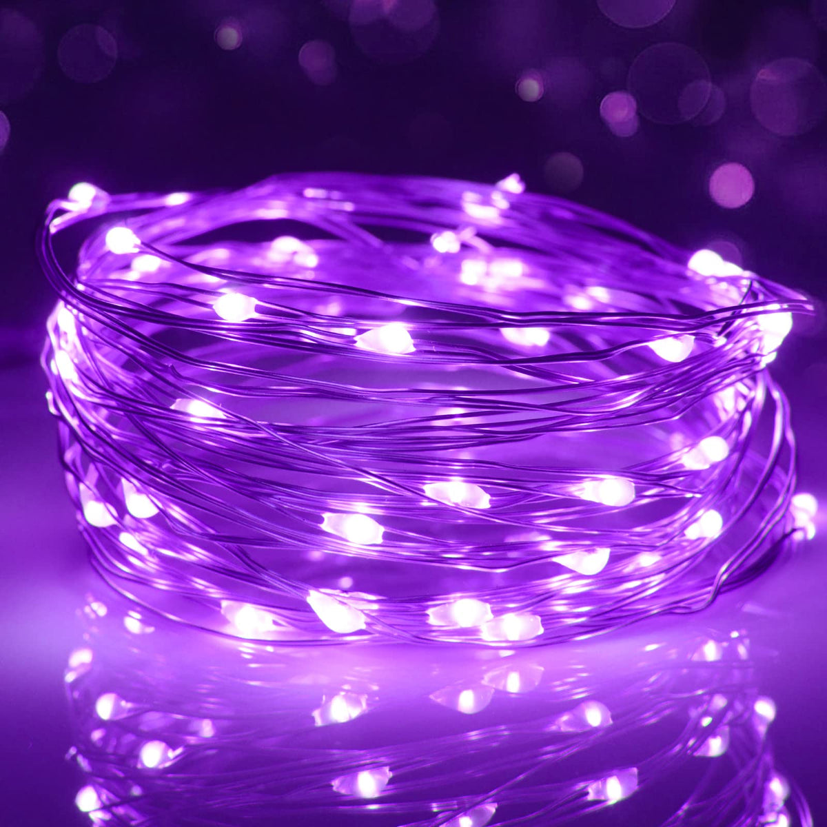 cshare Halloween Decoration Lights,Orange Fairy Lights, 3m 9.8ft 30 LED Halloween Decor String Lights Micro Silver Wire Battery Operated for Autumn Door Window Party Fall Decor.