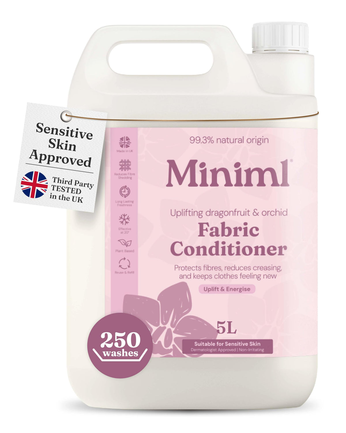Miniml Eco Fabric Softener & Conditioner 5L Refill – Fresh Linen