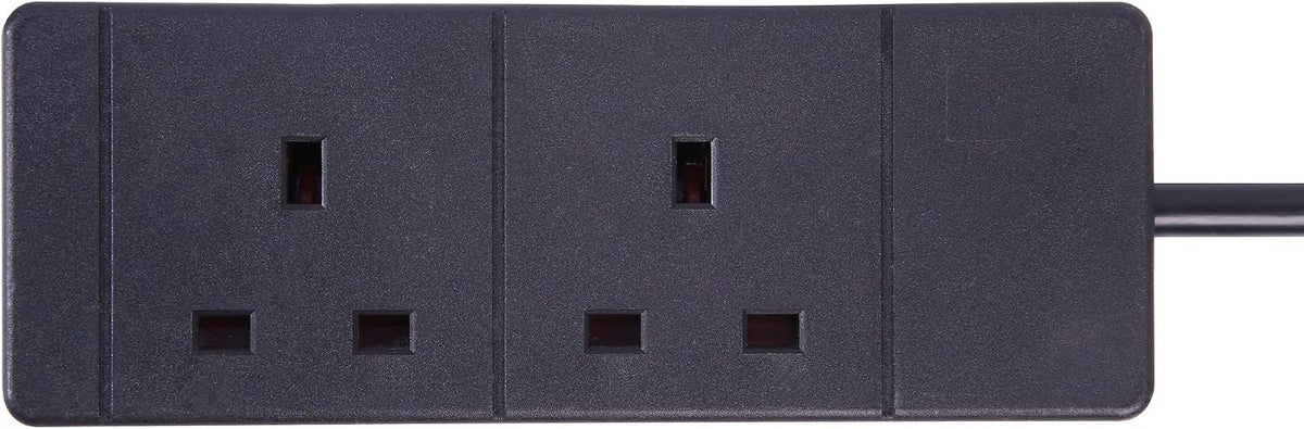 PRO ELEC 2 Gang Extension Lead, 13A UK Plug, 250V, 5m Cable – PELB1738