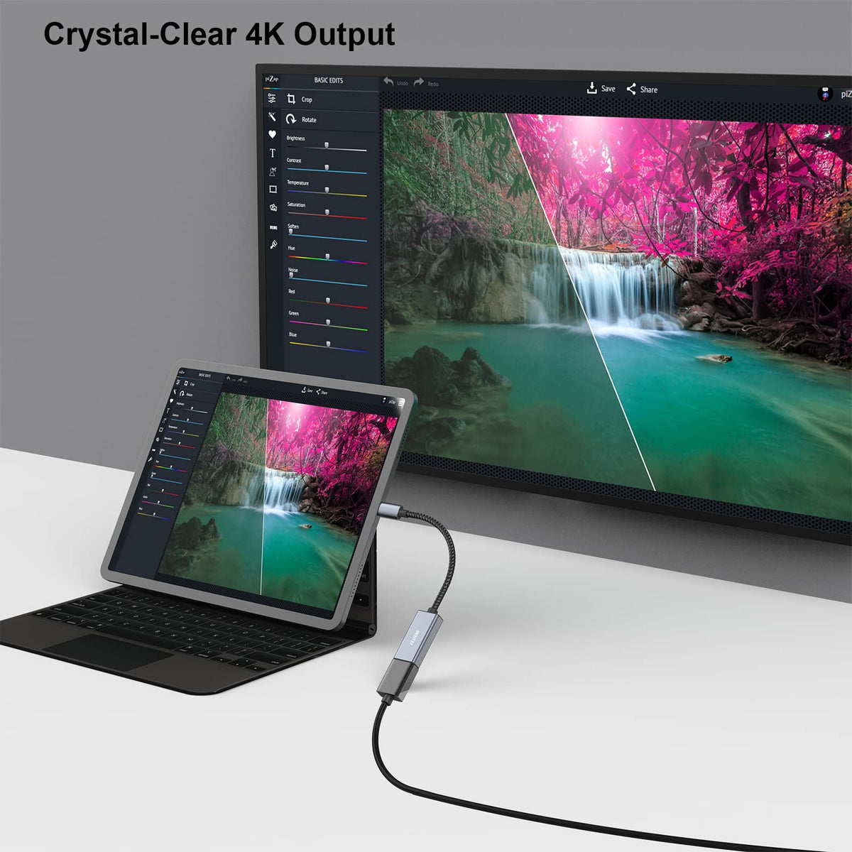 USB C to HDMI Adapter, BENFEI USB Type-C to HDMI Adapter [Thunderbolt 3/4 Compatible] with iPhone 15 series, MacBook Pro/Air 2023, iPad Pro, iMac, S23, XPS 17, Surface Book 3 and More