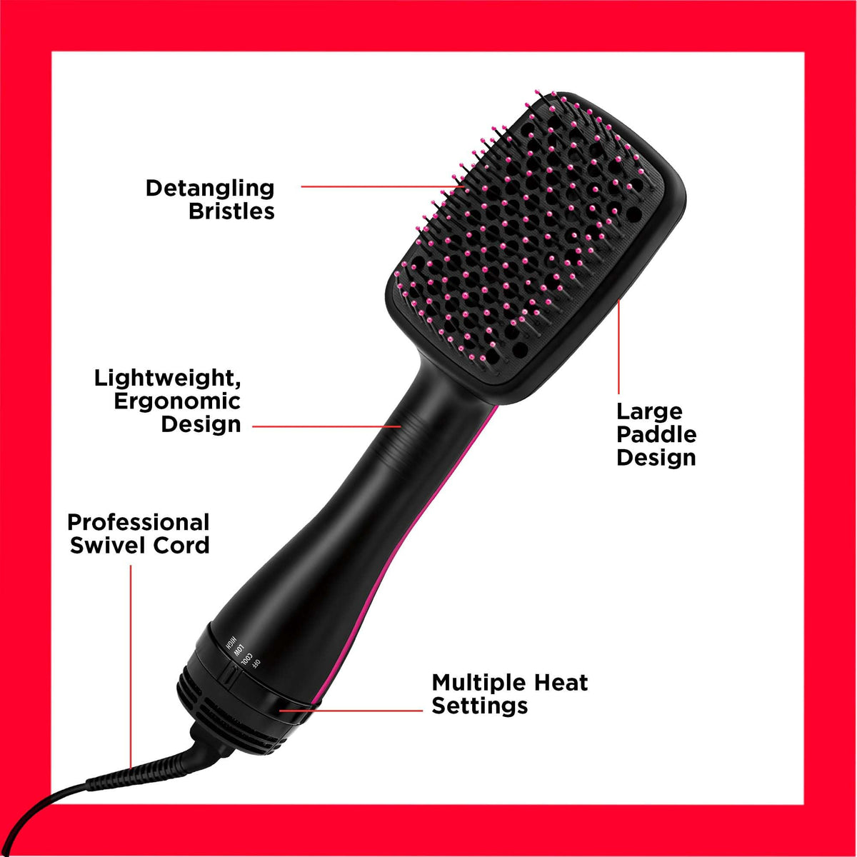 Revlon Salon One-Step Hair Dryer & Volumiser with Sectioning Comb