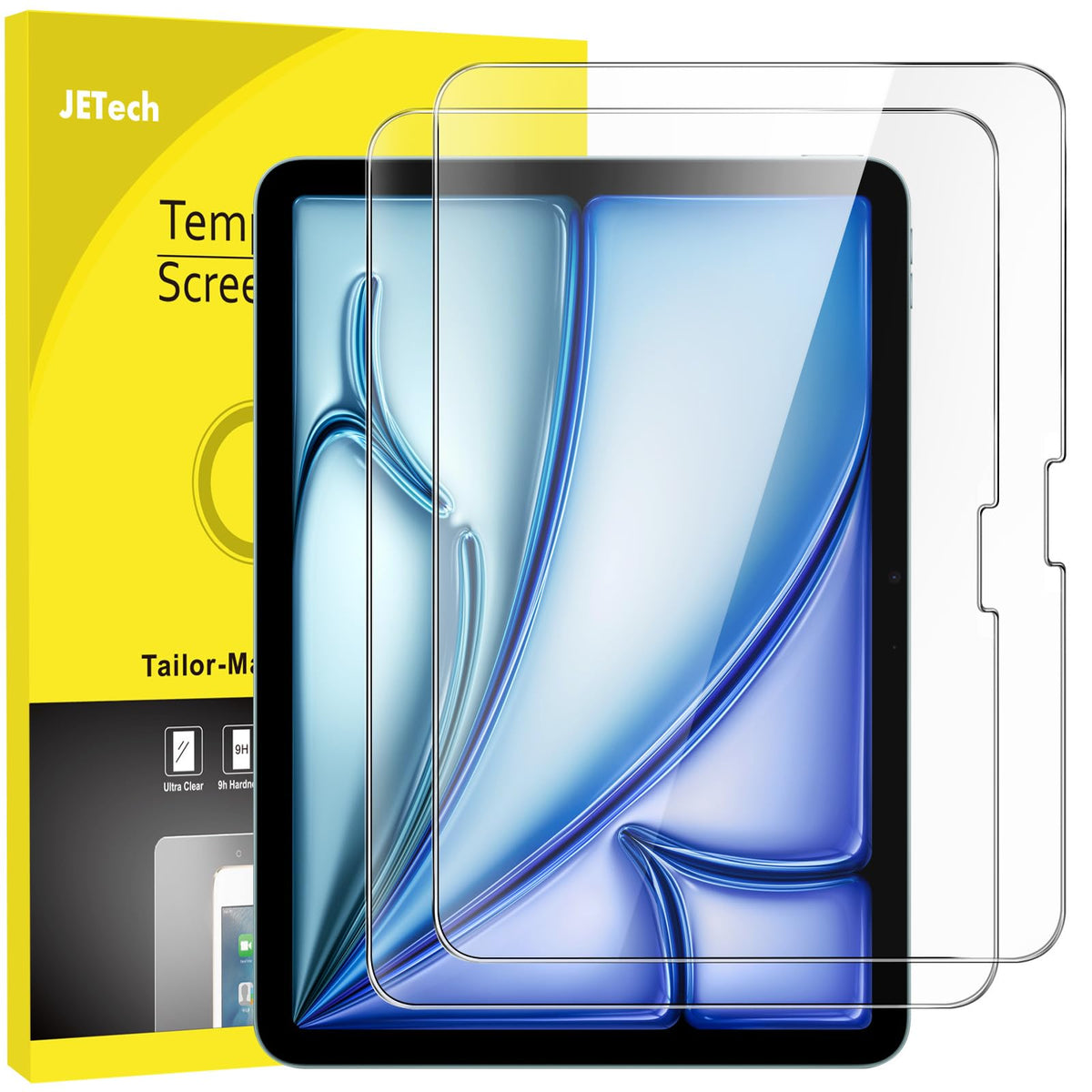 JETech Screen Protector for iPad (A16) 11th/10th Gen, 2-Pack