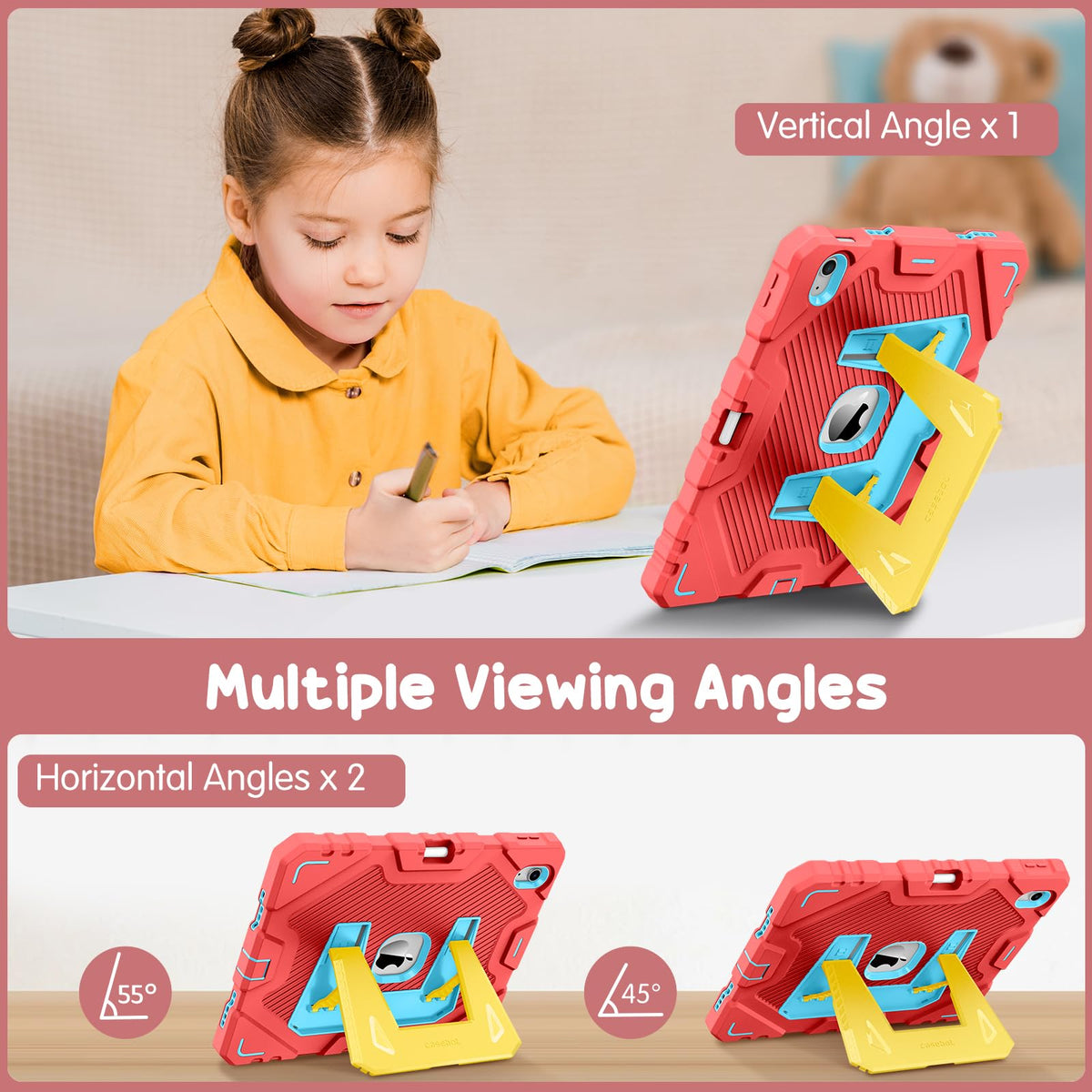 FINTIE Kid-Friendly Case for iPad (A16) 11th Gen 11 Inch, iPad 10th Gen