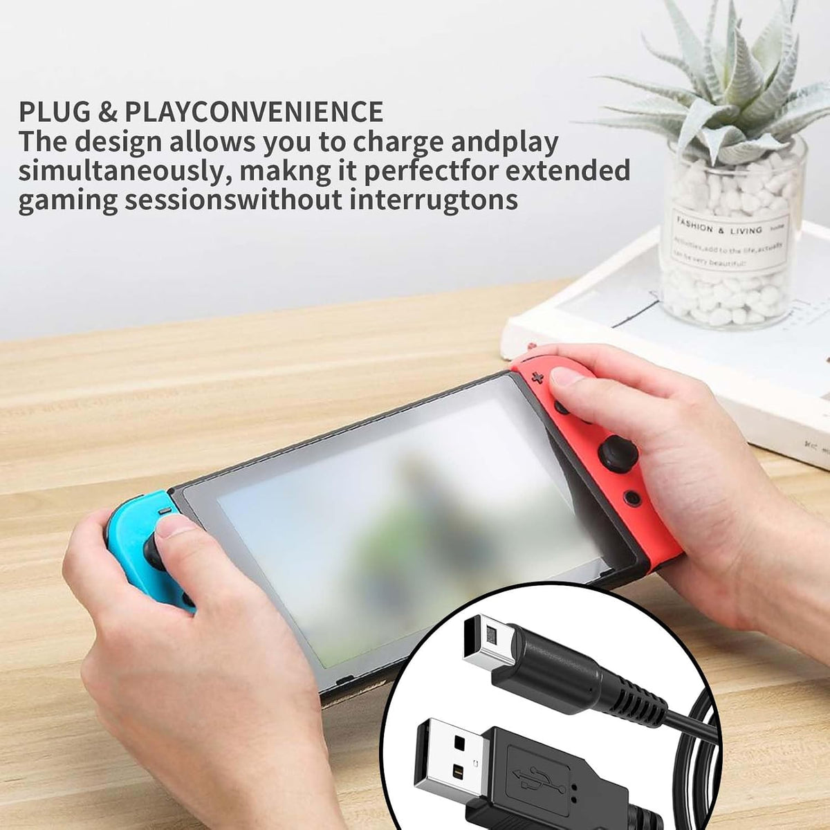 USB to DSi 3DS XL Universal Charging Cable Power Cord Adapter 1 PCS 1.2m