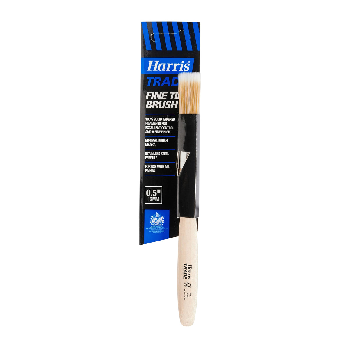 Harris Trade Fine Tip Emulsion & Gloss Paint Brush 0.5"