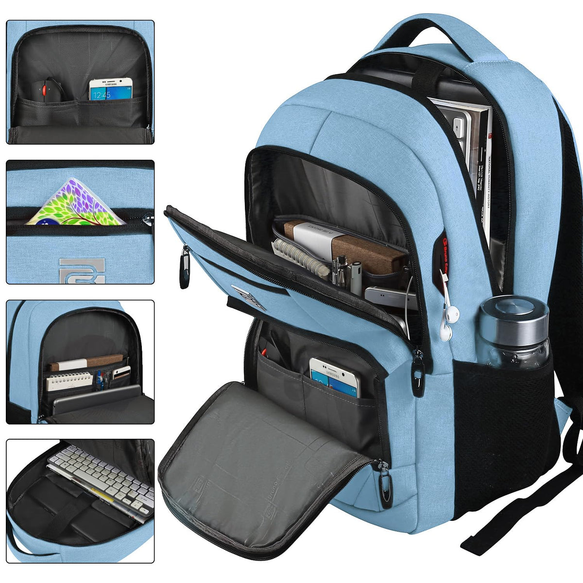 KASIBON Laptop Backpack for Men, Anti-Theft Travel Backpack Business