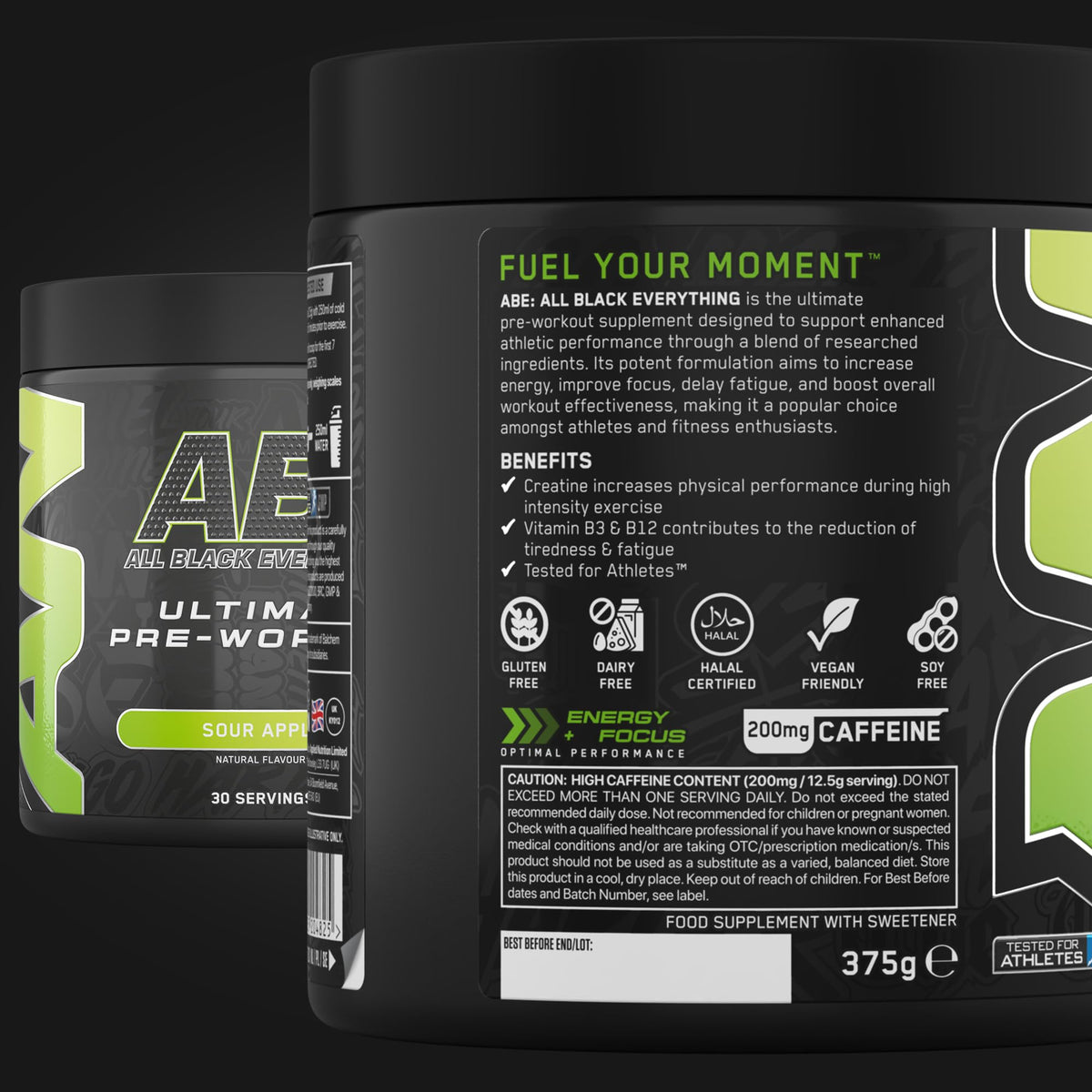 Applied Nutrition ABE Pre Workout Powder Tropical 375g
