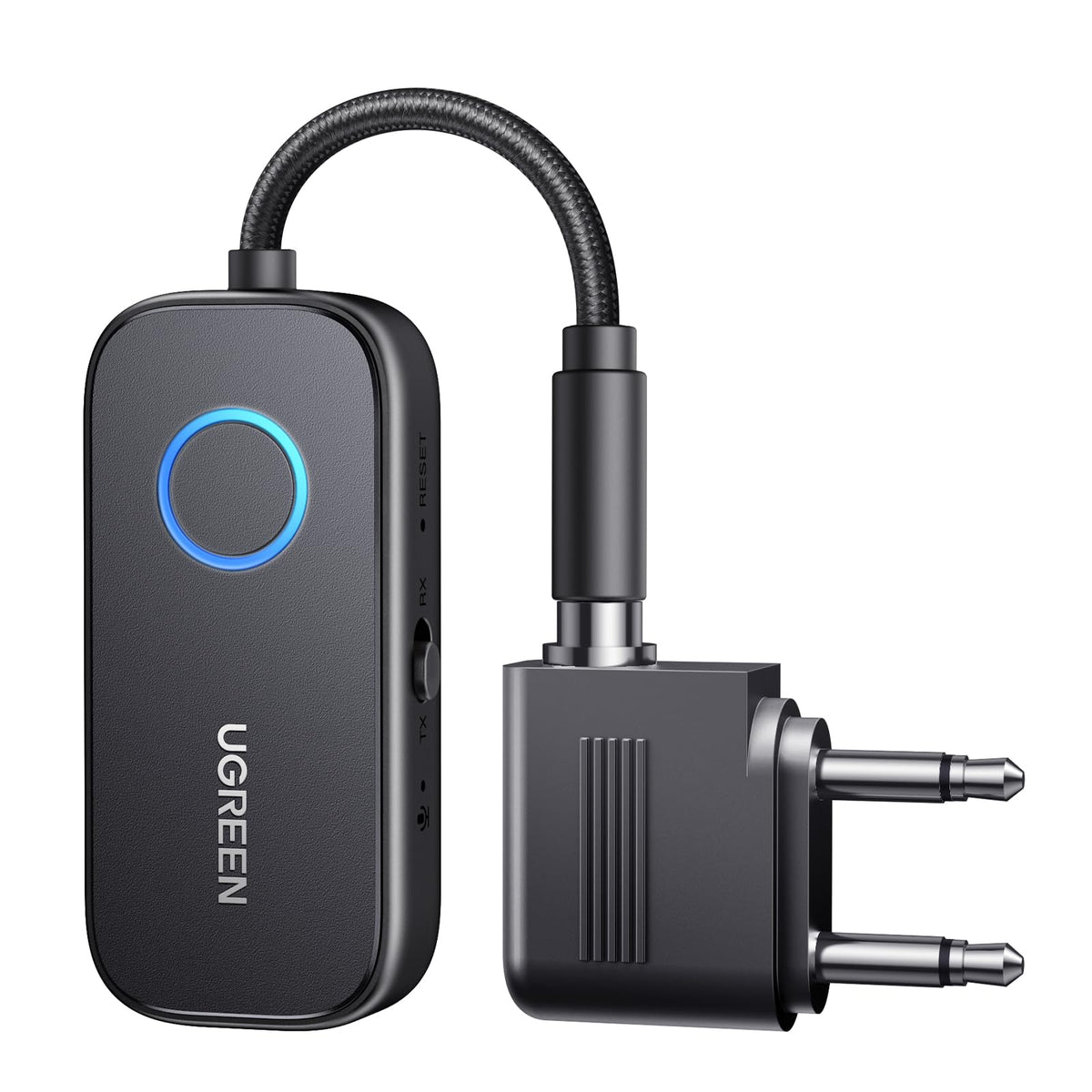 UGREEN Bluetooth 6.0 Transmitter Receiver, 2-in-1 Aux Wireless Adapter, 18H