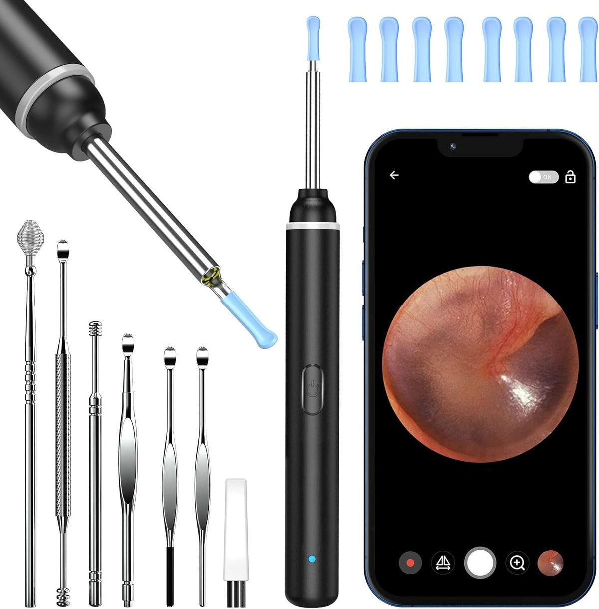 Ear Wax Removal Kit, 1920P HD Ear Cleaner with Camera Ear Wax Remover Tool