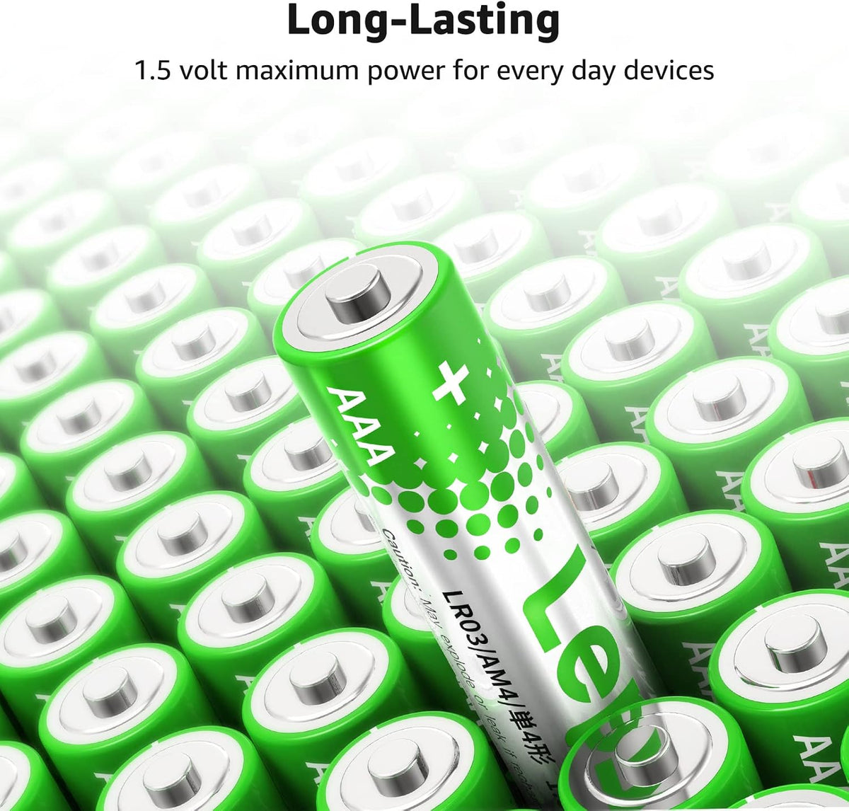 Lepro AAA Alkaline Batteries 24 Pack, 1200mAh Triple A Battery Long Lasting