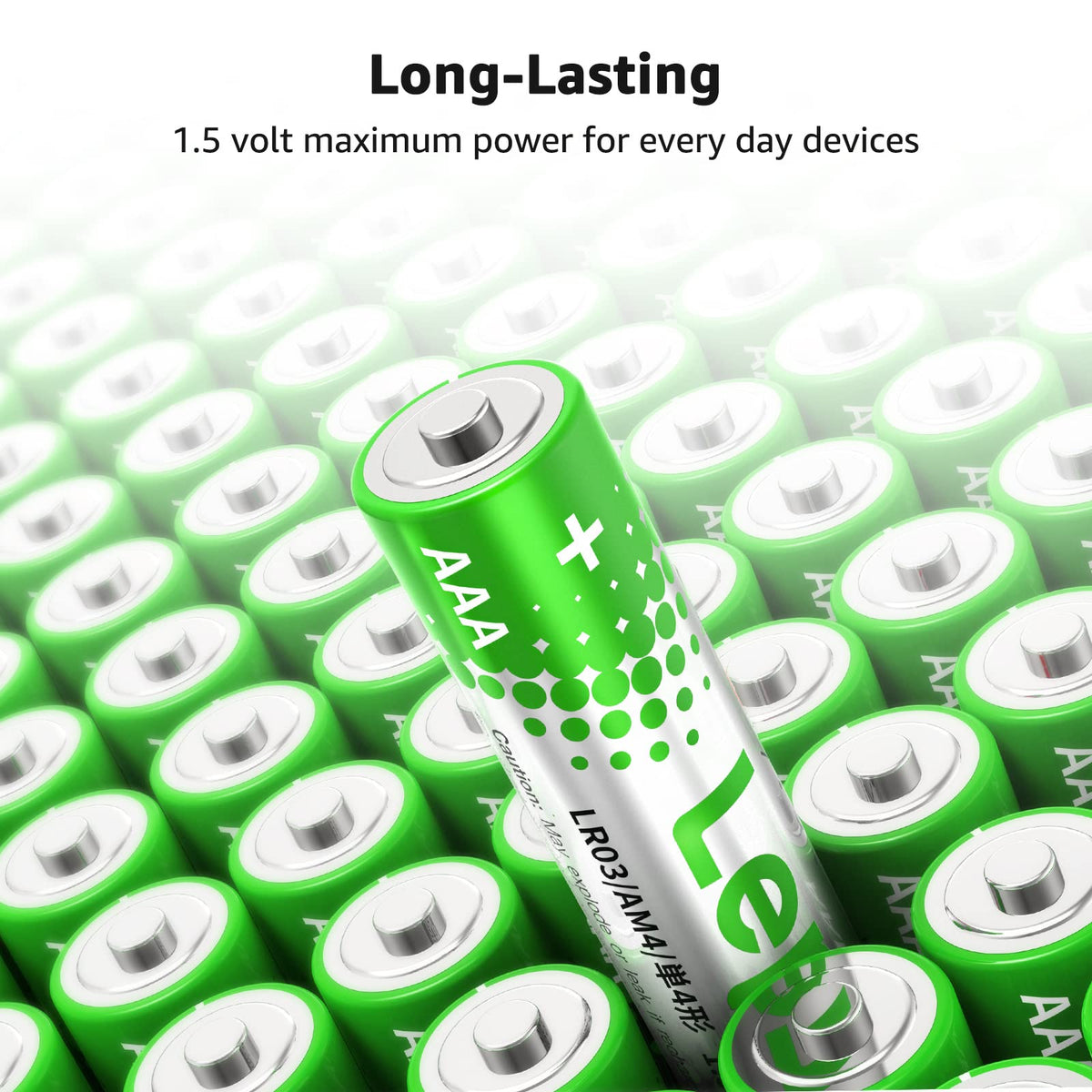 Lepro AAA Alkaline Batteries 24 Pack, 1200mAh Triple A Battery Long Lasting