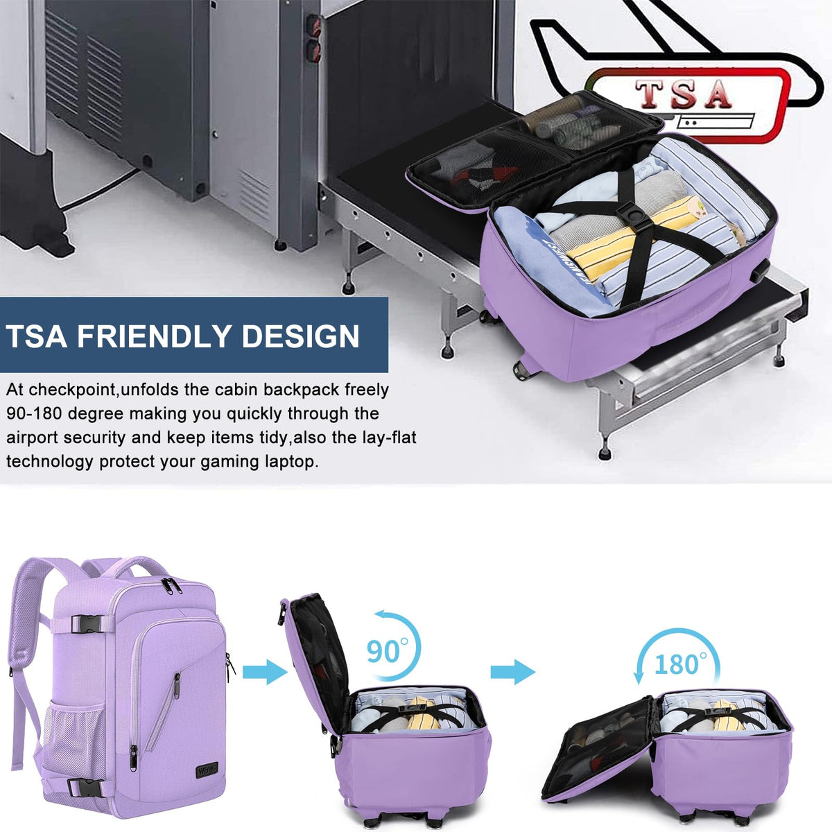 Ryanair Cabin Bags 40x30x20 Underseat 24L Small Travel Backpack Cabin Size