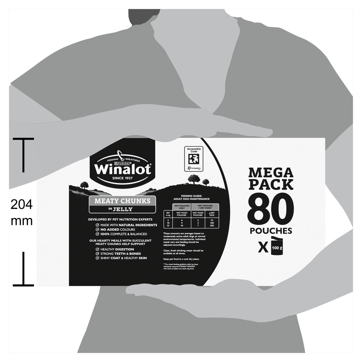 WINALOT Sunday Dinner Mixed in Gravy Wet Dog Food Pouches 40x100g