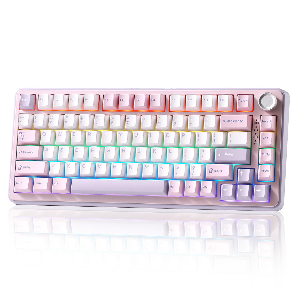 YUNZII B75 PRO 75% Wireless Mechanical Keyboard (Black Heart,Cocoa Switch)